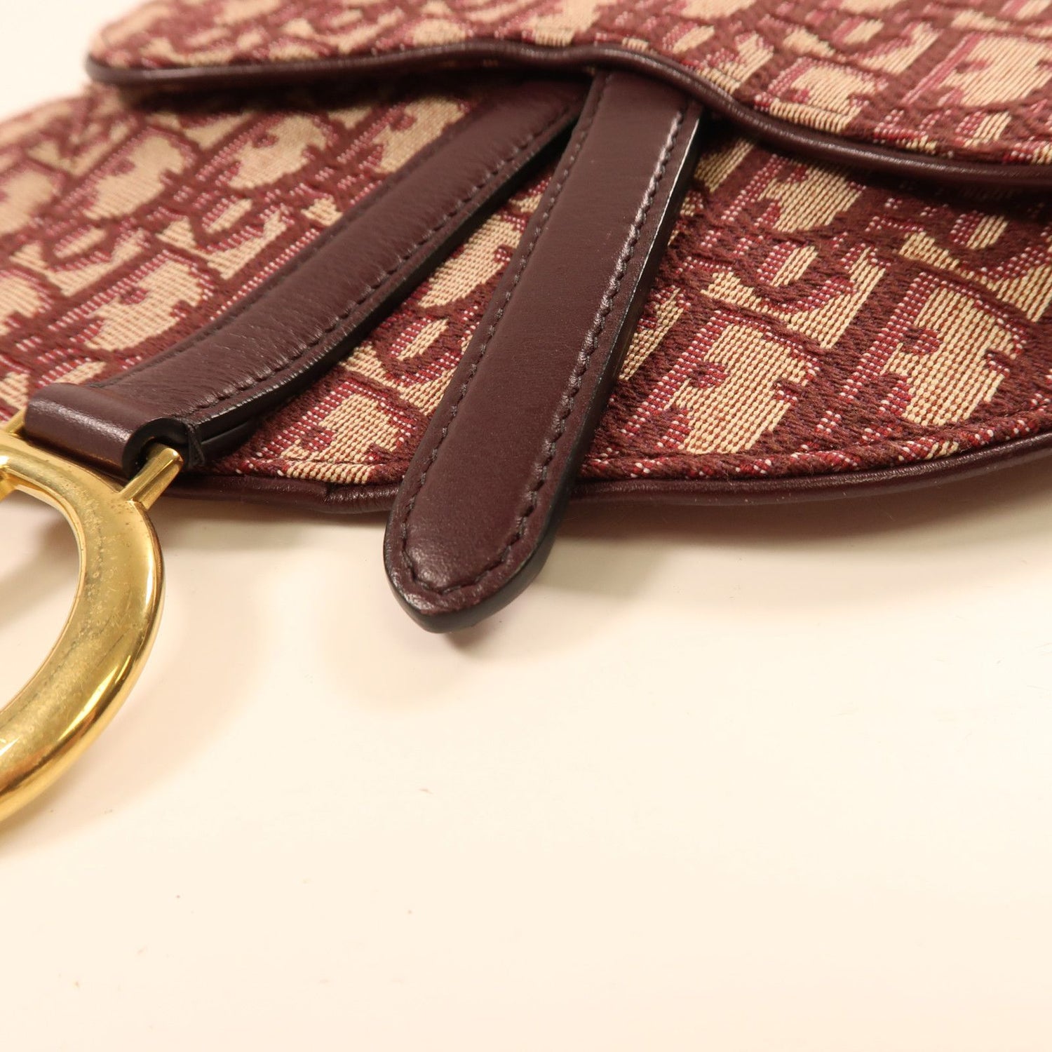 Dior Canvas Golden Waist Bag Red Waist Bag Body Bag Red Canvas Saddle Belt Bag