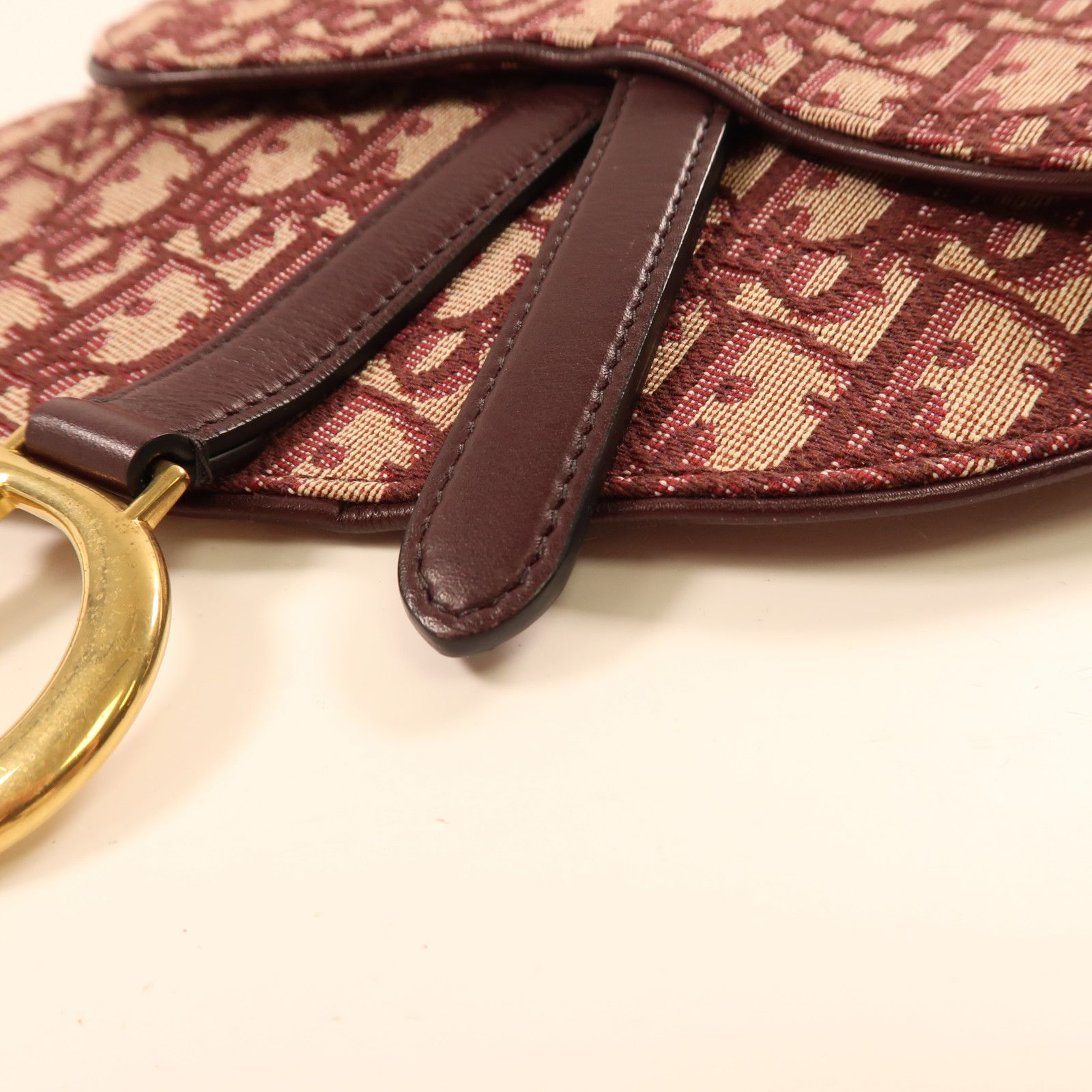 Dior Canvas Golden Waist Bag Red Waist Bag Body Bag Red Canvas Saddle Belt Bag