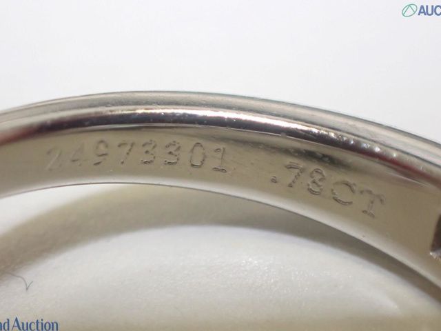 Tiffany & Co. Channel Set Solitaire Ring 0.78ct