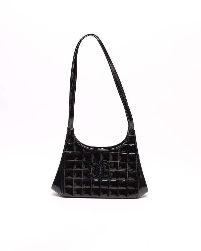 Chanel CC Patent Chocolate Bar Bag
