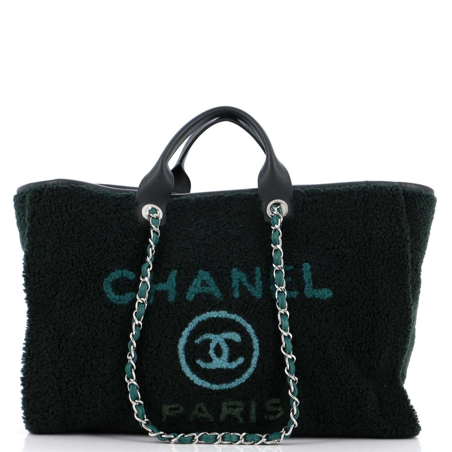 Chanel Deauville Tote Shearling Medium
