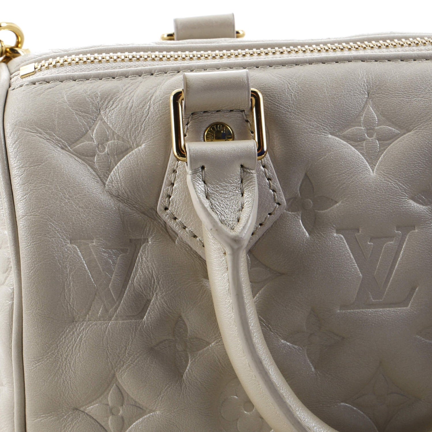 Louis Vuitton Speedy Bandouliere Bag Limited Edition Fall In Love Monogram Embossed Lambskin 22