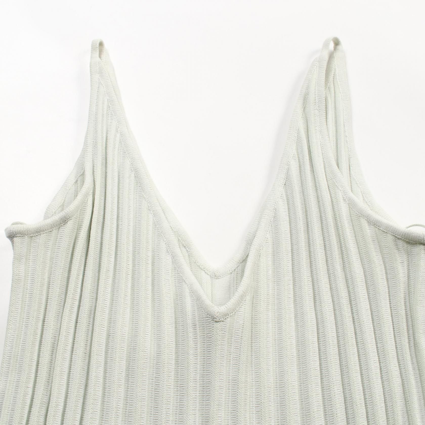 Chanel Coco Mark Pearl Button Dress P 43879k 04503 Cotton Rayon Green