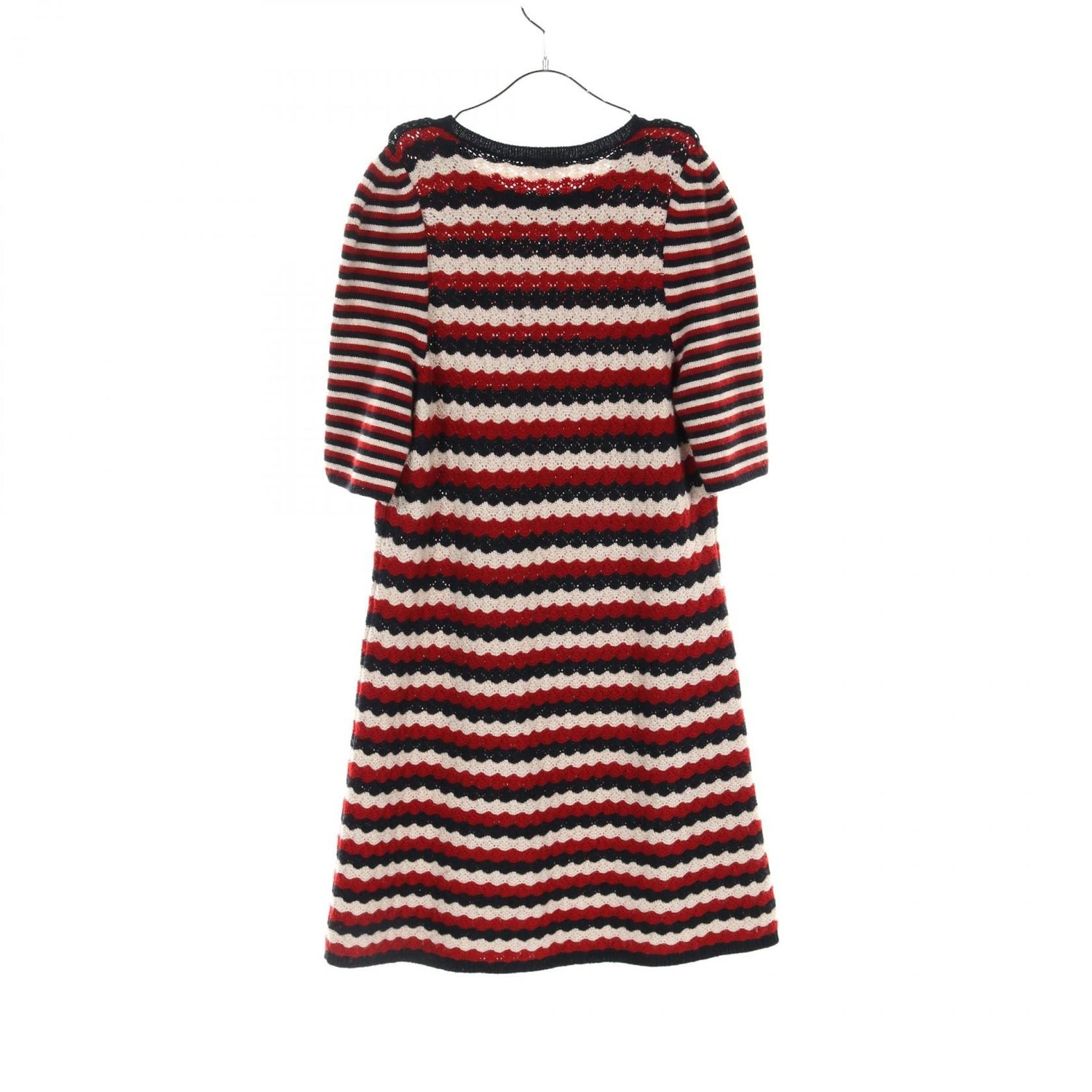 Chanel Navy Red White Dress Other Cashmere P 57823k 07567