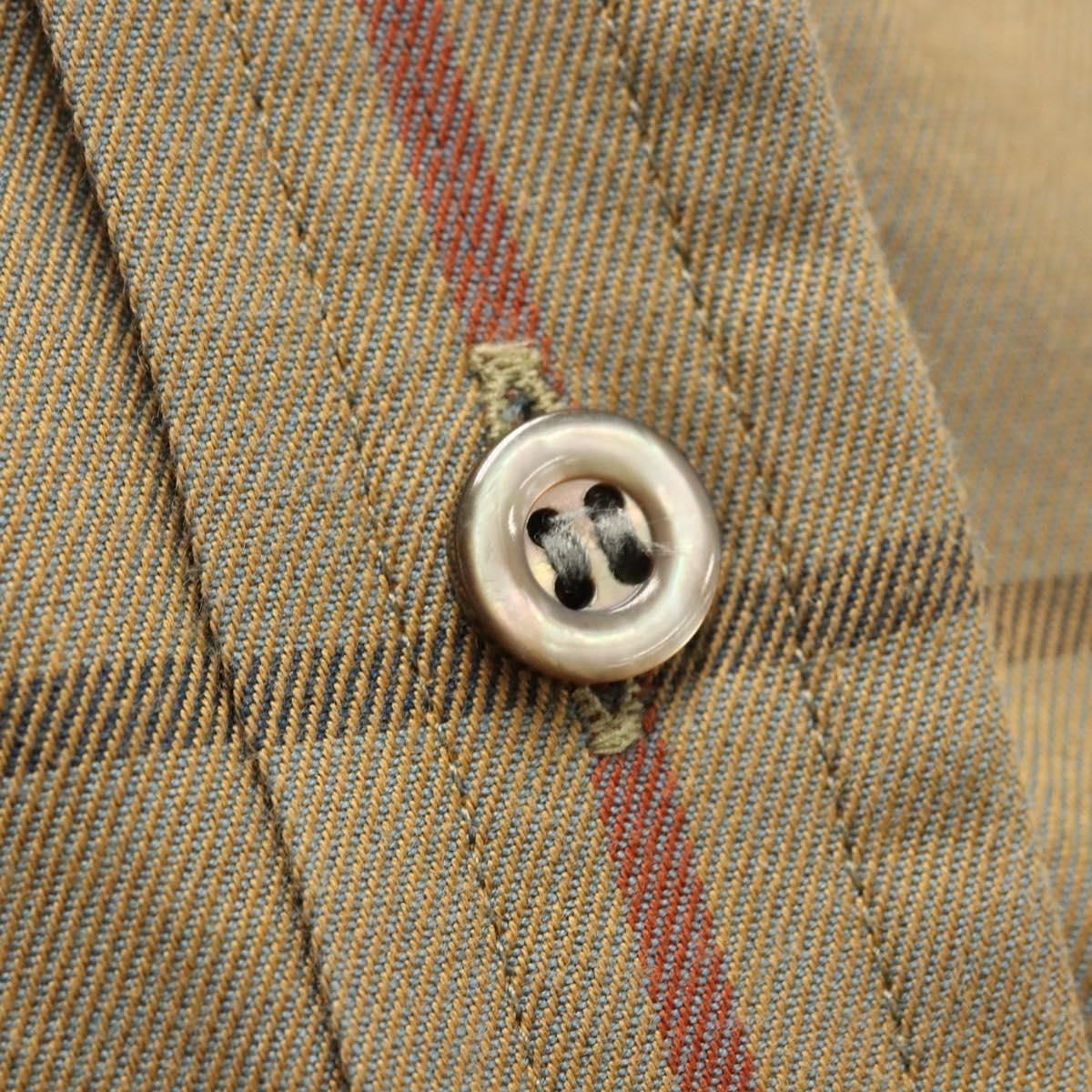 Burberrys Nova Check Shirt Cotton Beige Auth