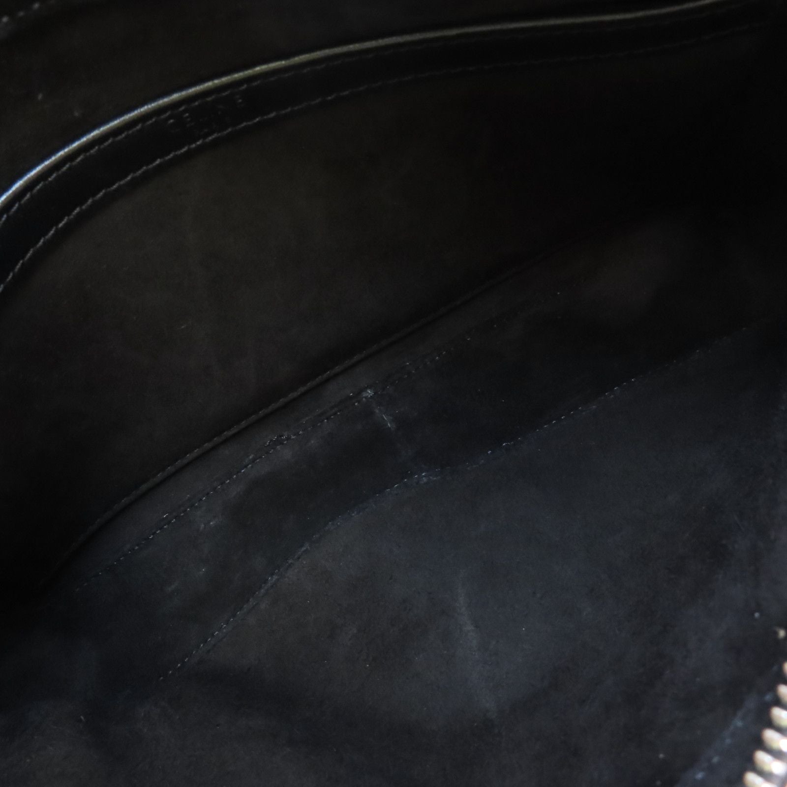 Celine Cowhide Leather Shoulder Bag Silver Shoulder Bag Black Calfskin (cowhide) F-cu-3201