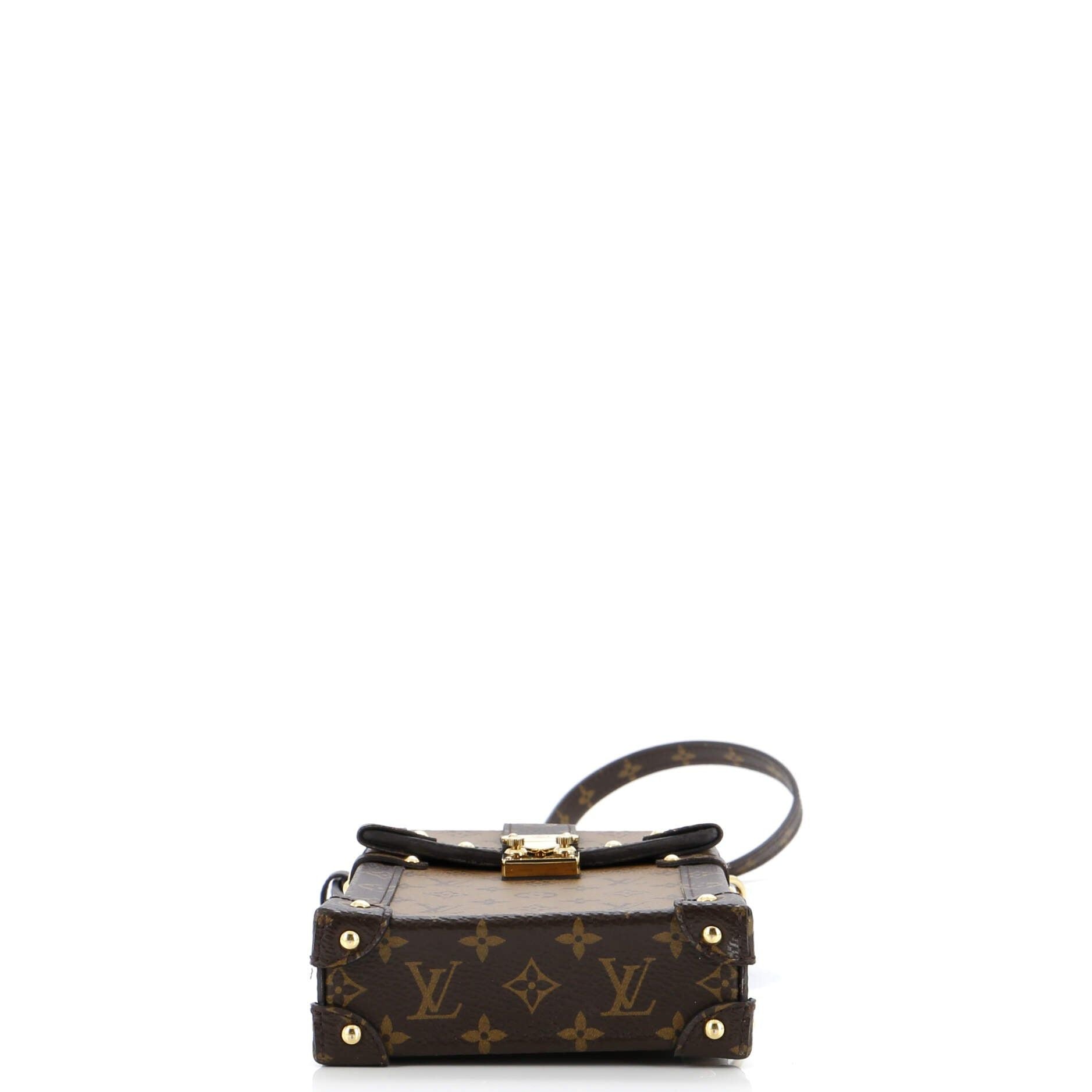 Louis Vuitton Vertical Trunk Pochette Reverse Monogram Canvas