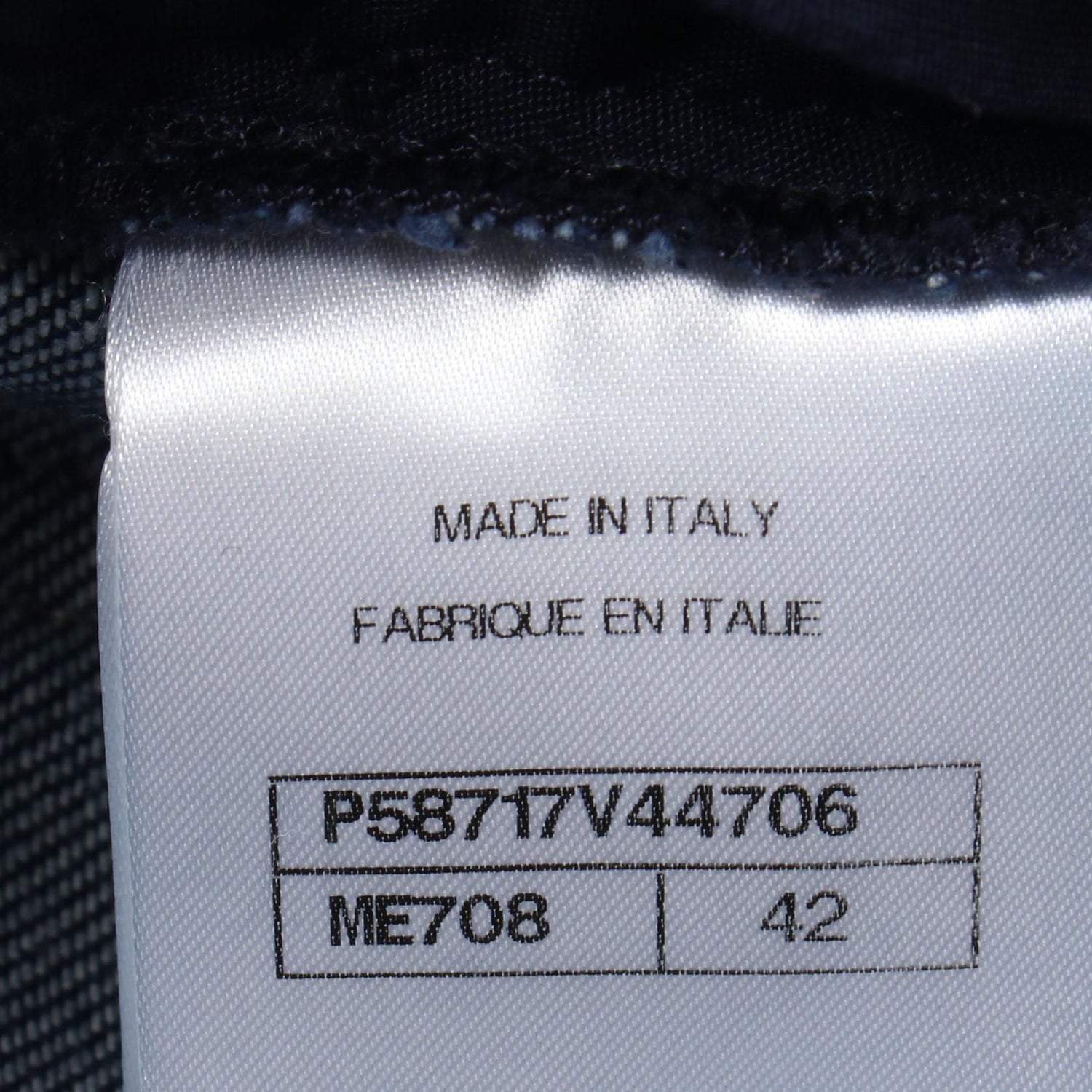 Chanel Navy Denim Pants Cotton P 58717