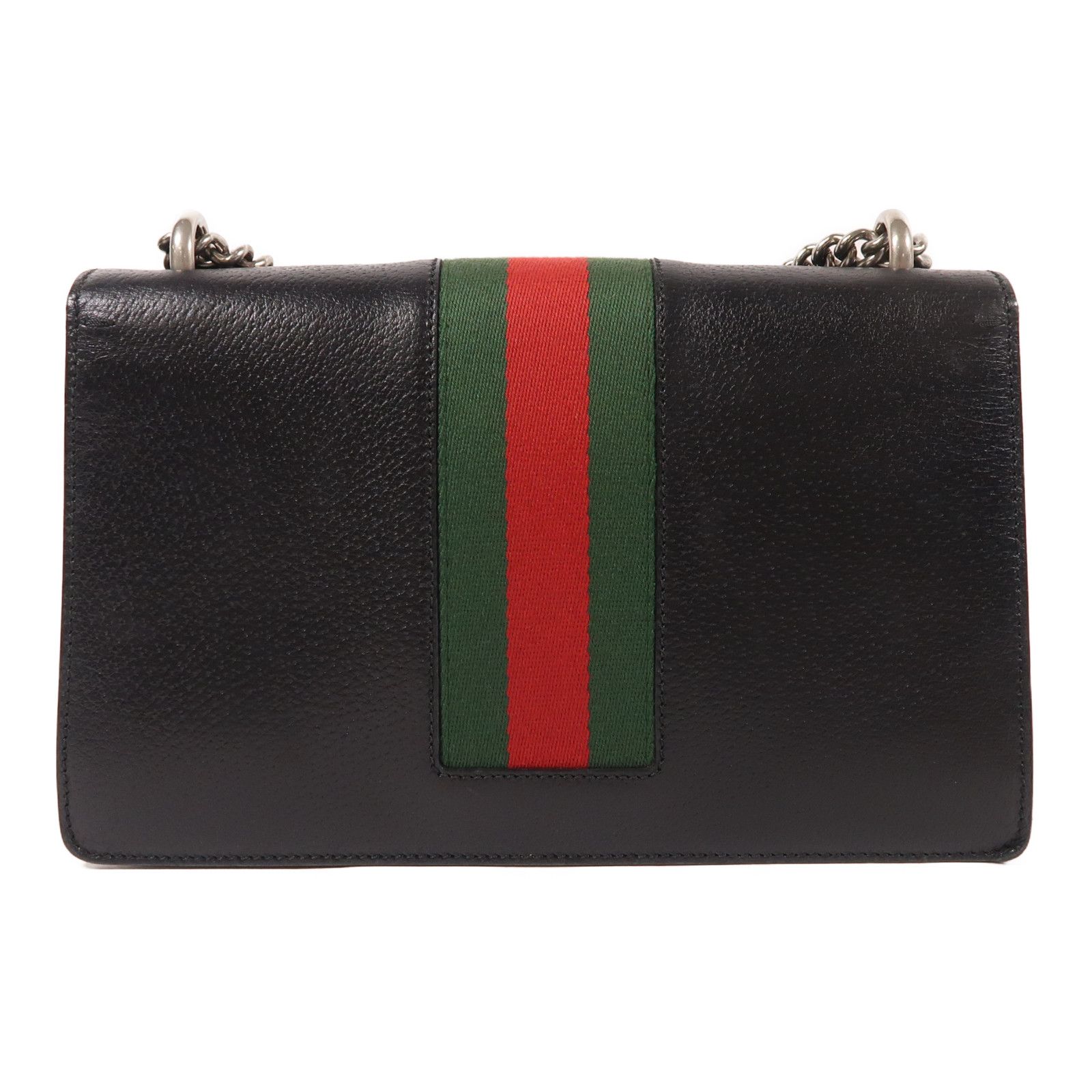 Gucci Cowhide Leather Dionysus Crossbody Back Bag Black Color Shoulder Bag Black Calfskin (cowhide) 4