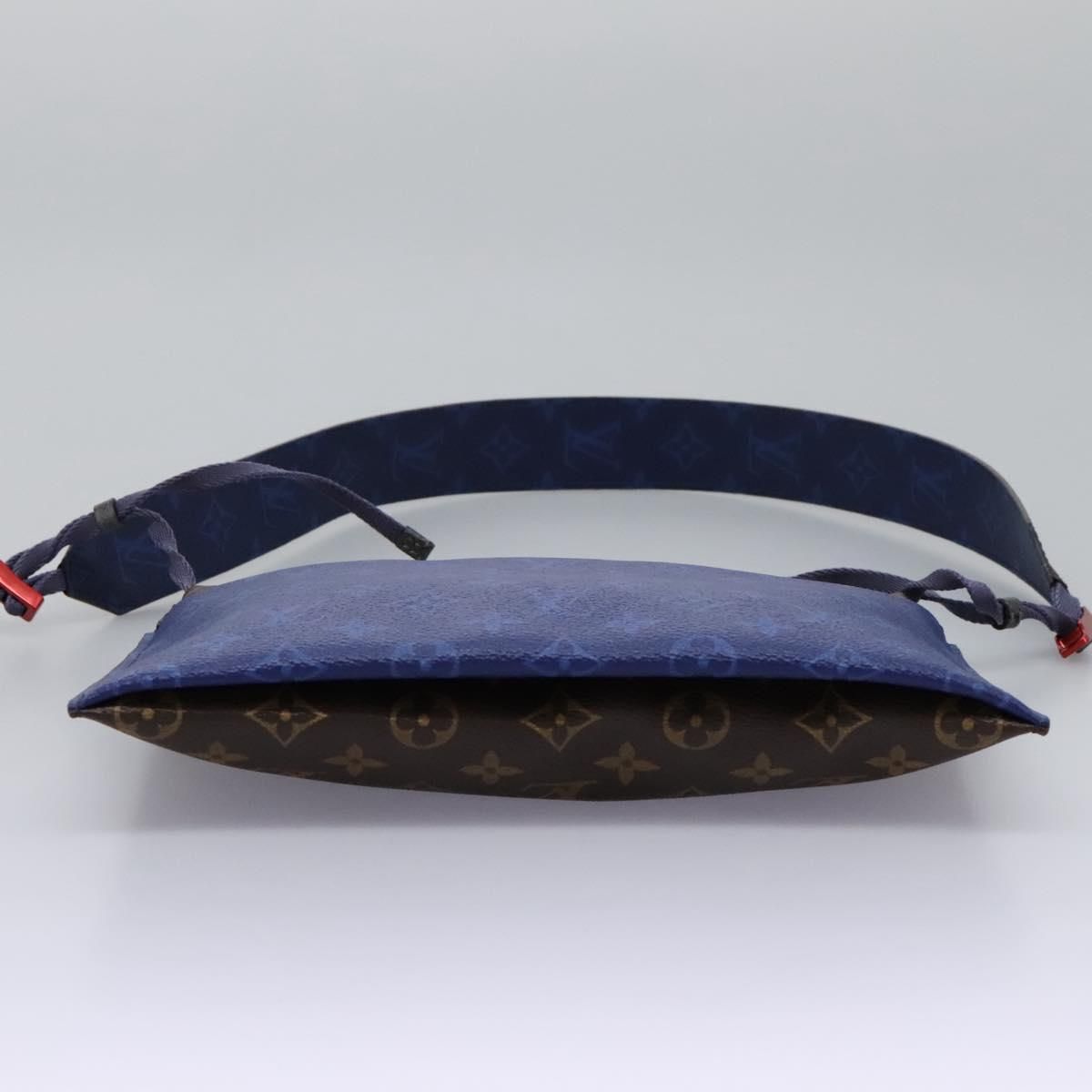 Louis Vuitton Monogram Pacific Split Sacoche Shoulder Bag Blue M 43854 Auth