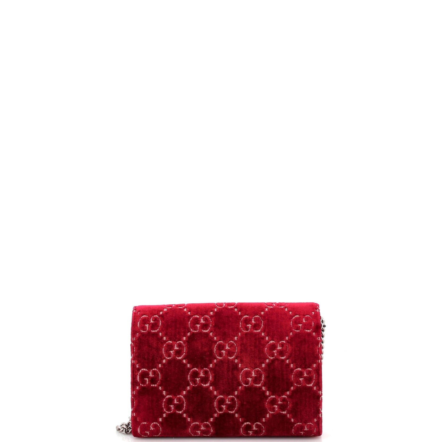Gucci Dionysus Chain Wallet Gg Velvet Small
