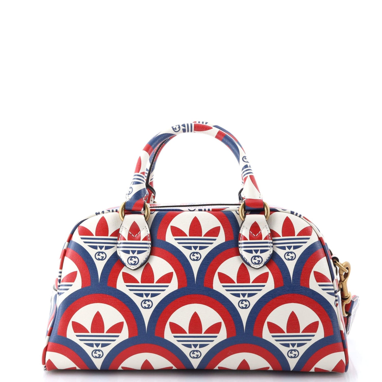 Gucci X Adidas Duffle Bag Printed Leather Mini