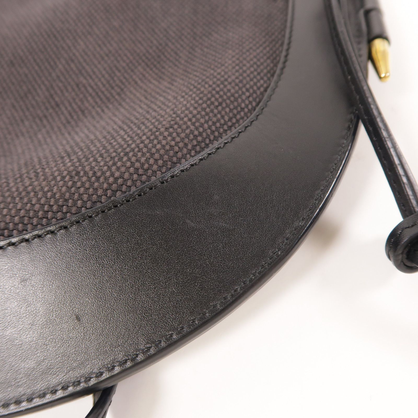Loewe Canvas Shoulder Bag Black Canvas