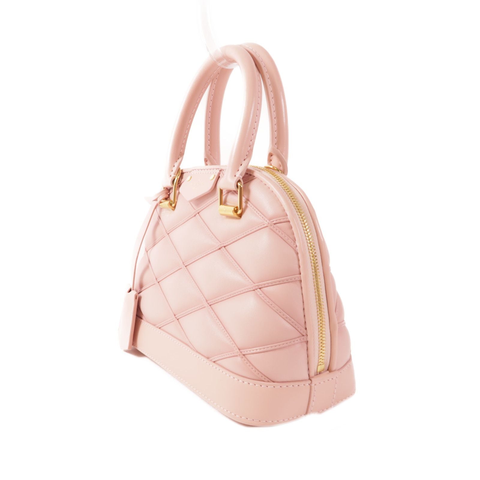 Louis Vuitton Cowhide Leather Alma Bb Hand-turned Shoulder And Back Bag Pink 2way Shoulder Bag M 24453