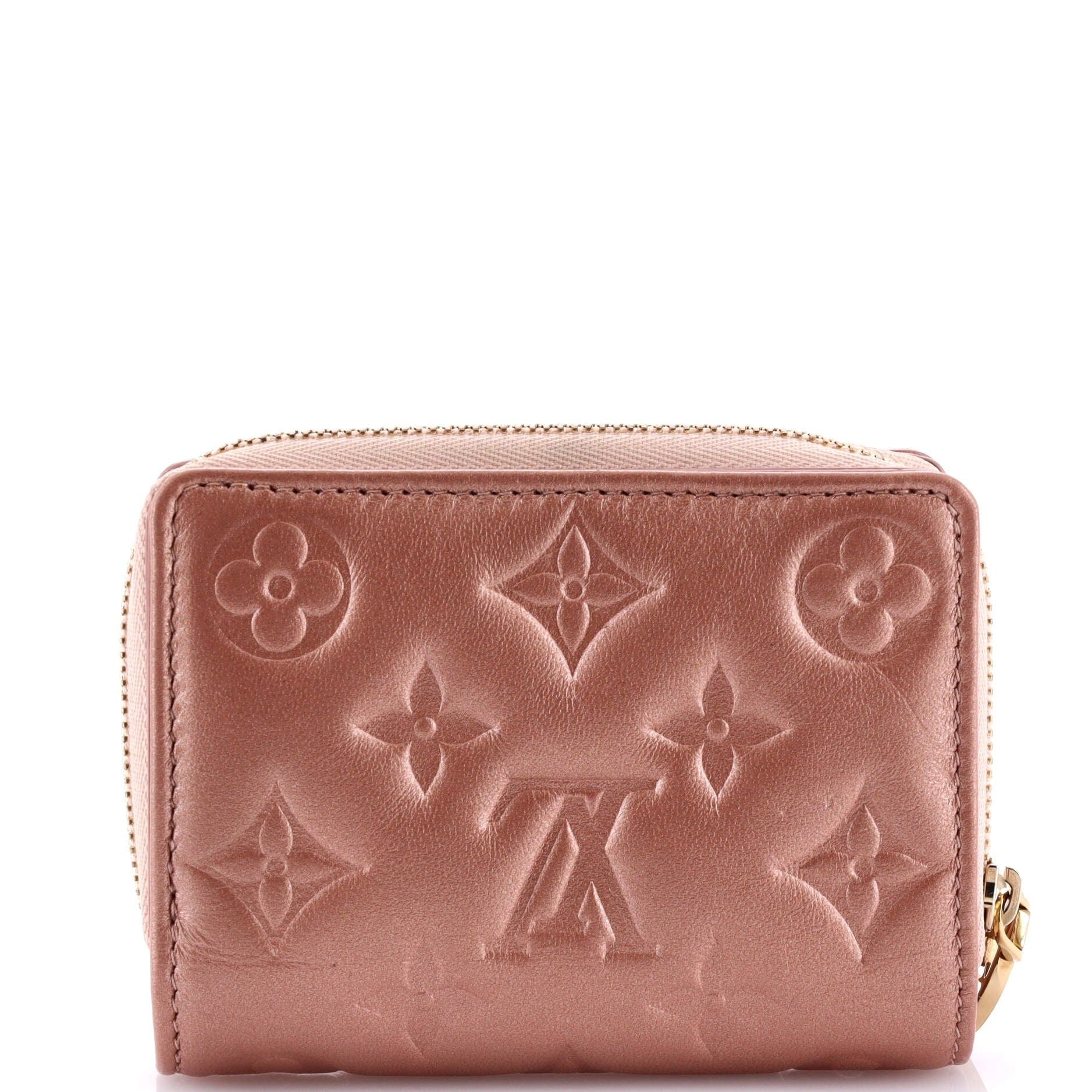 Louis Vuitton Coussin Lou Wallet Monogram Embossed Lambskin