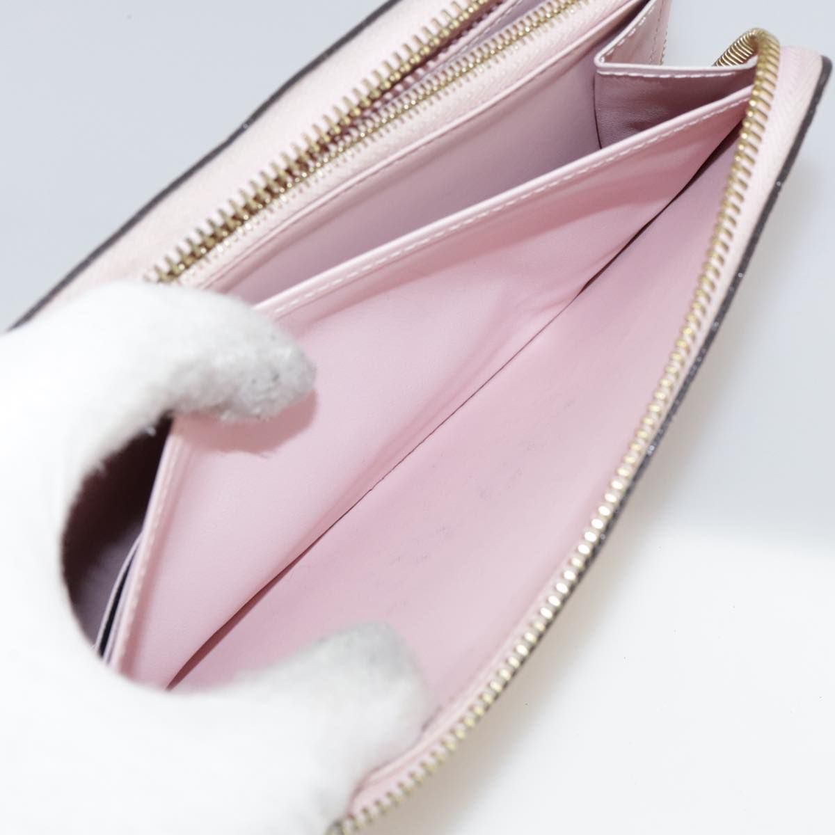 Louis Vuitton Vernis Zippy Wallet Rose Valerine M 93522 Lv Auth