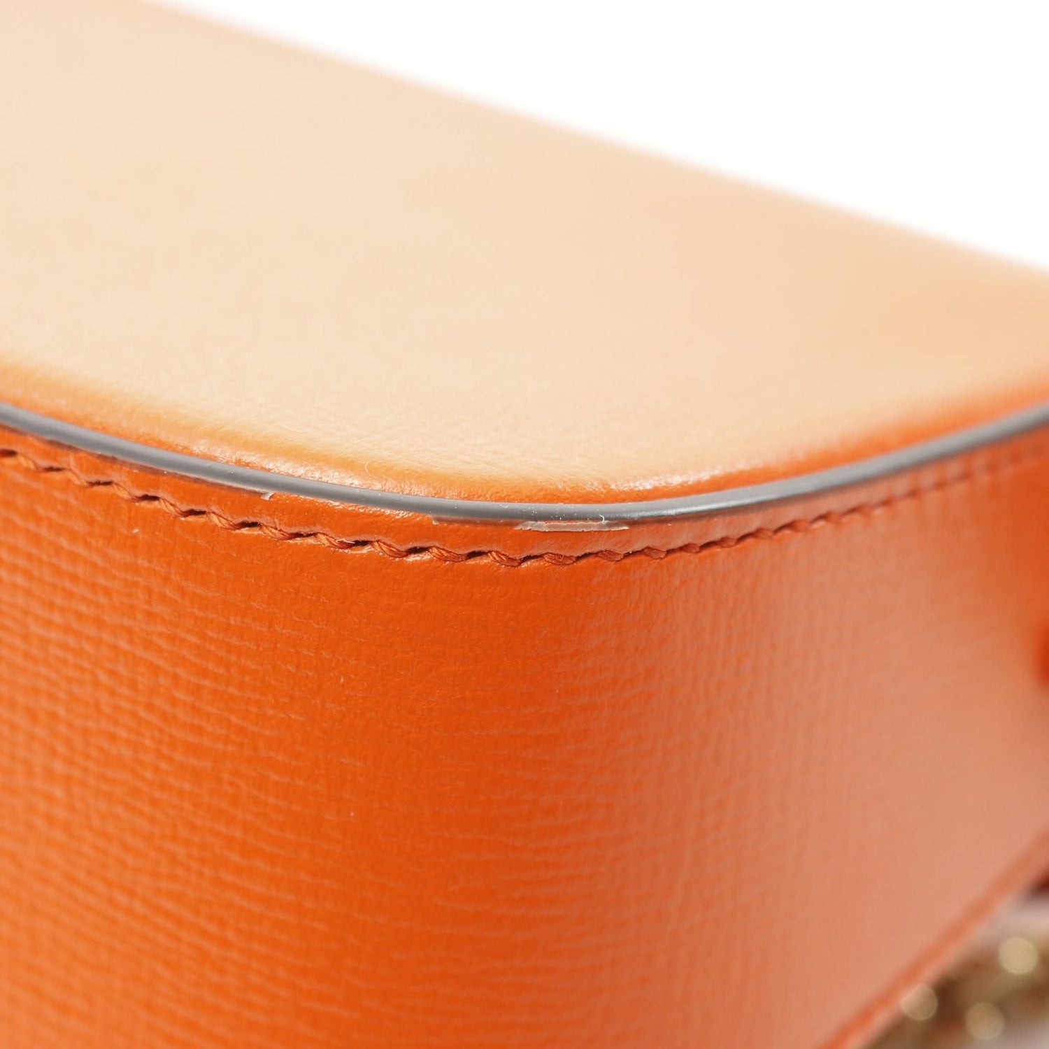 Gucci Mini Horsebit 1955 Shoulder Bag Orange Leather 726863