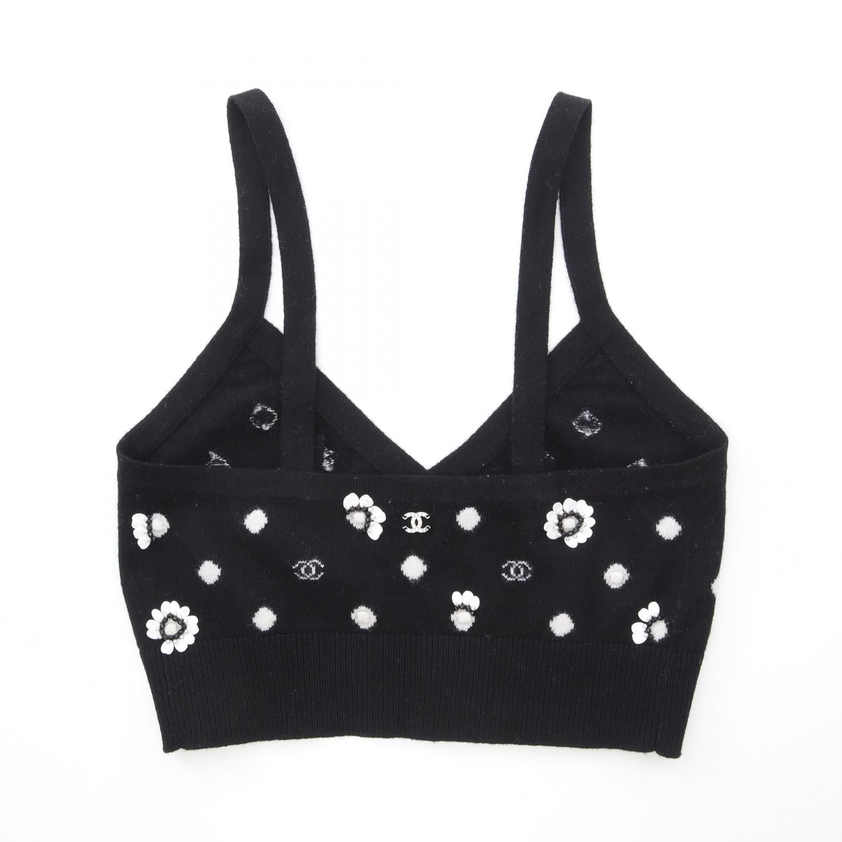 Chanel Black White Bustier Other Tops Cashmere P 75022k 10748