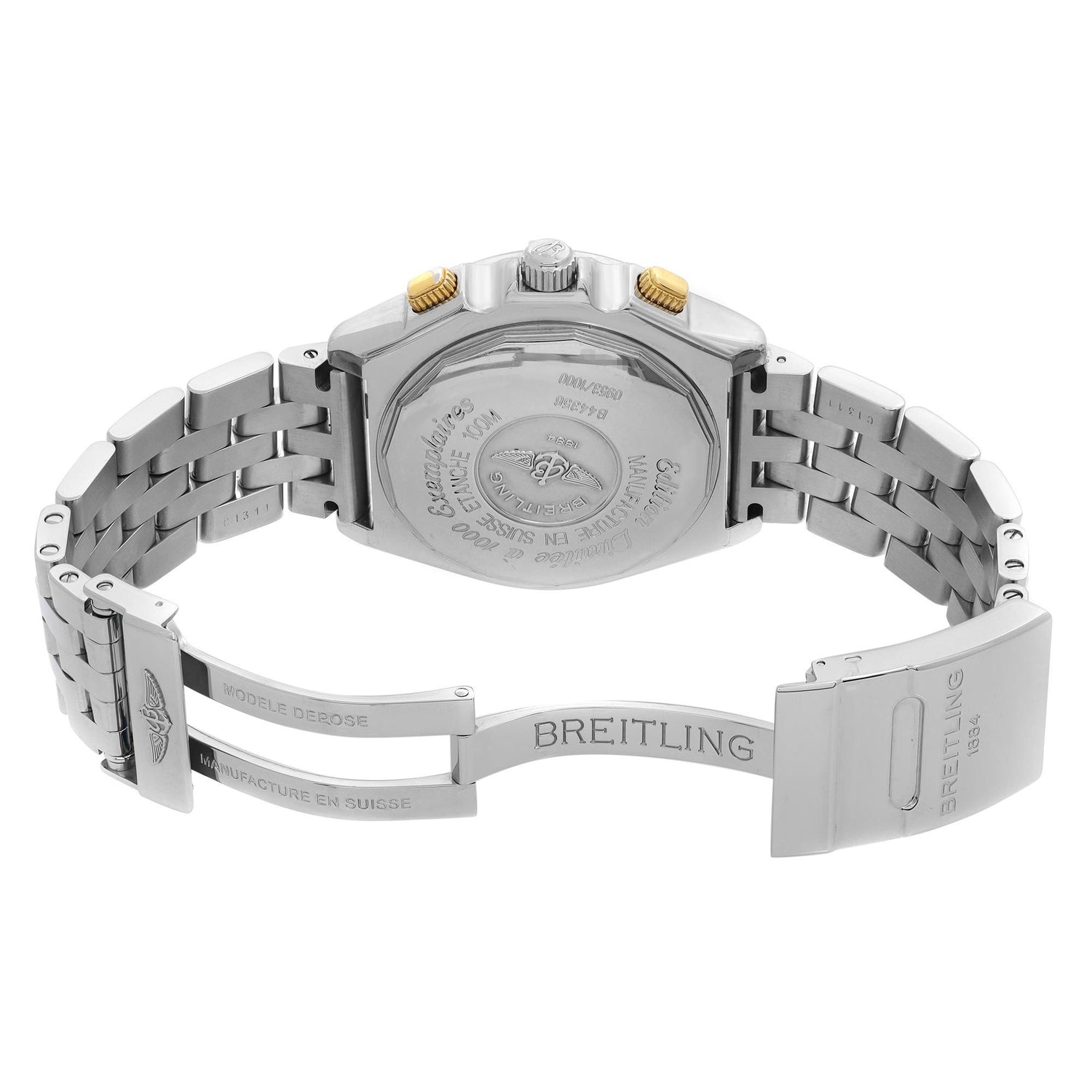 Breitling Crosswind 44mm Limited Steel White Dial Automatic Watch B44356