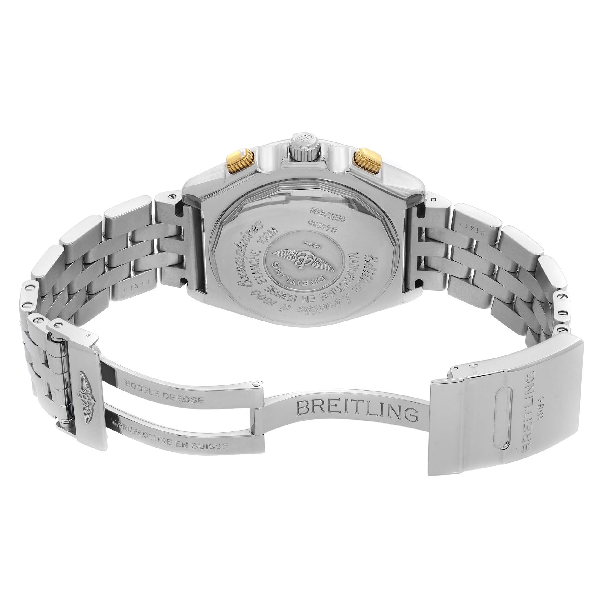Breitling Crosswind 44mm Limited Steel White Dial Automatic Watch B44356
