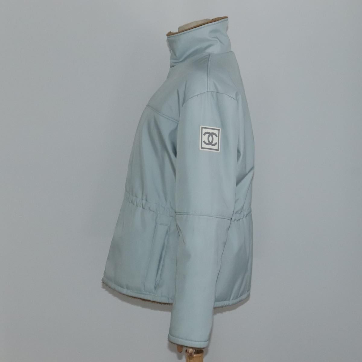 Chanel Sports Outer Nylon Light Blue Cc Auth