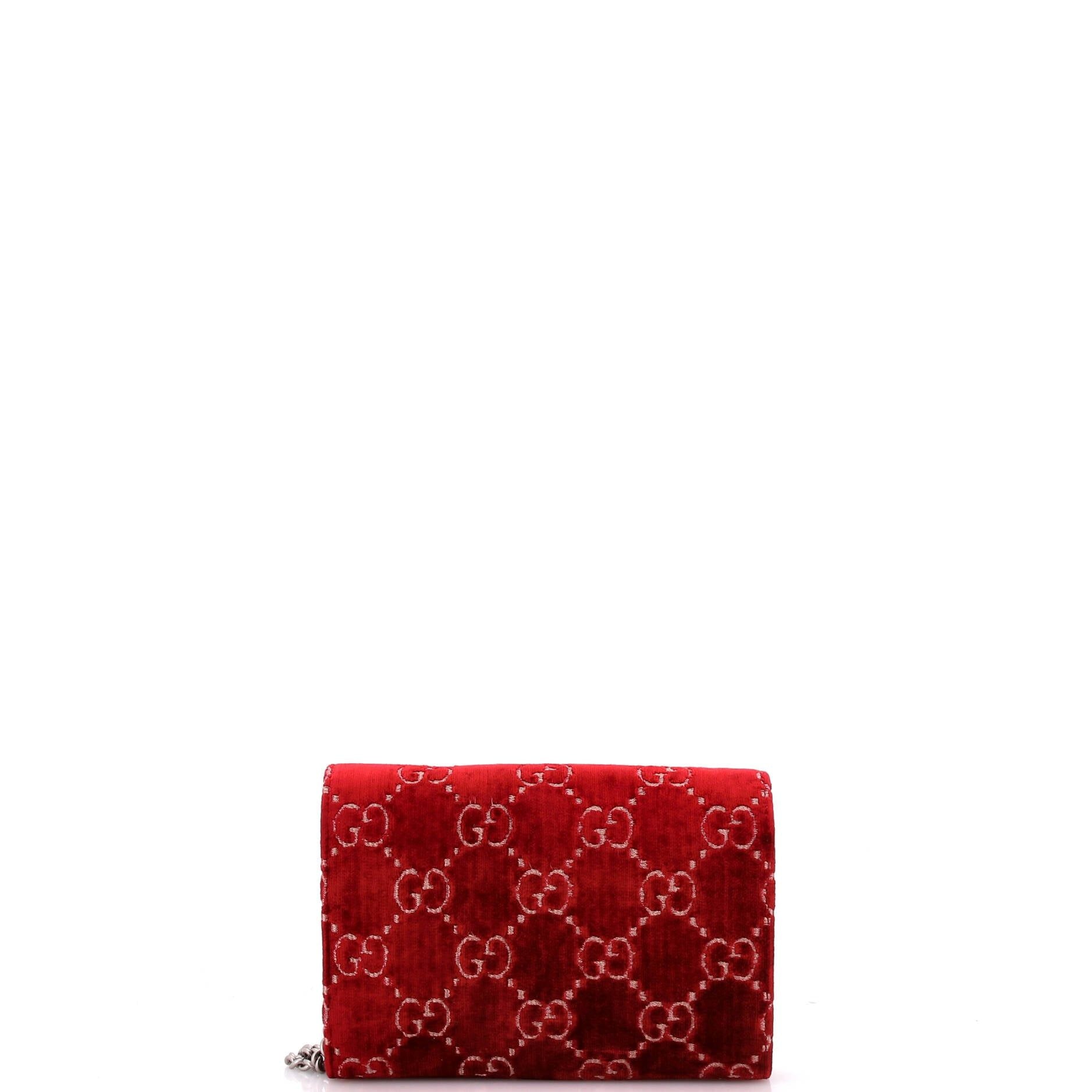 Gucci Dionysus Chain Wallet Gg Velvet Small