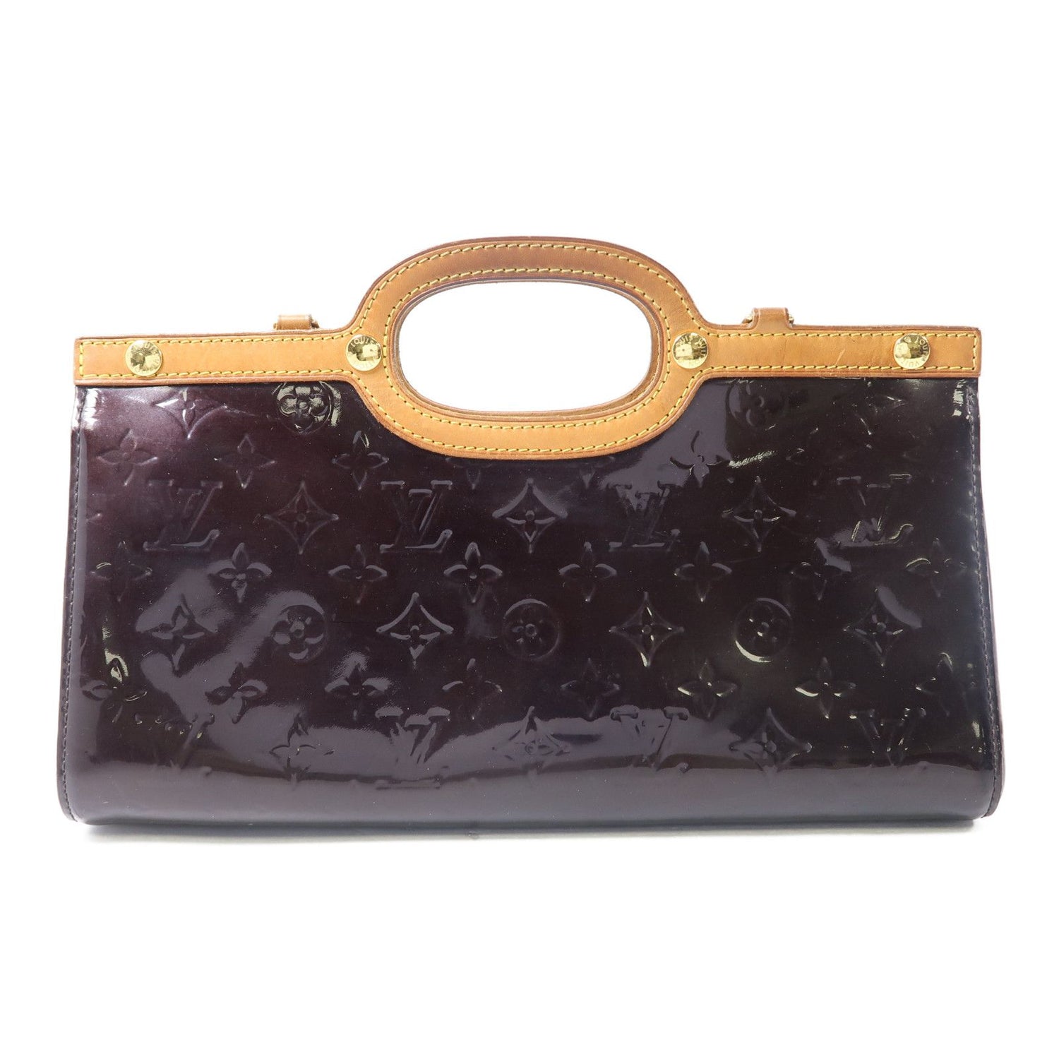 Louis Vuitton Vernis Roxbury Drive Gold Hand-ground Shoulder Bag Sake Red Red Dark Red 2way Shoulder Bag M 9199