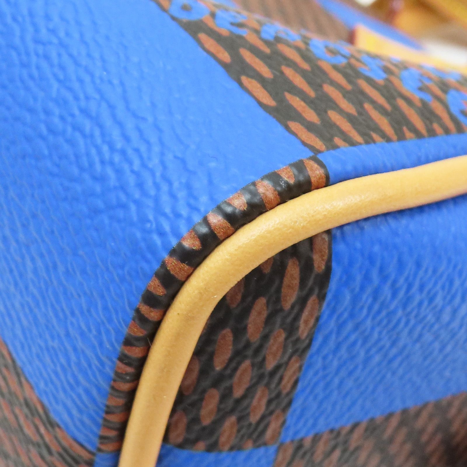 Louis Vuitton Speedy 18 Bandouliere Damier Pop Blue Shoulder Handbag N 40595
