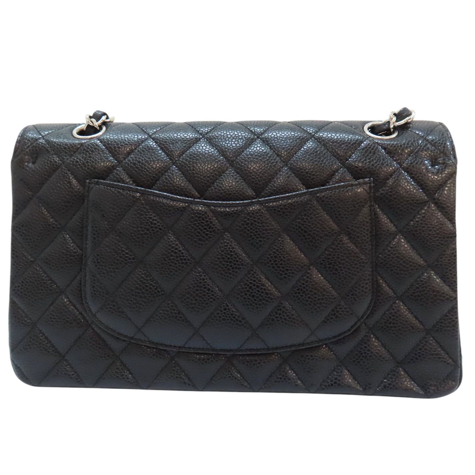 Chanel Matelasse Coco 25 Chain Shoulder Bag Calfskin Black Silver (no Card)