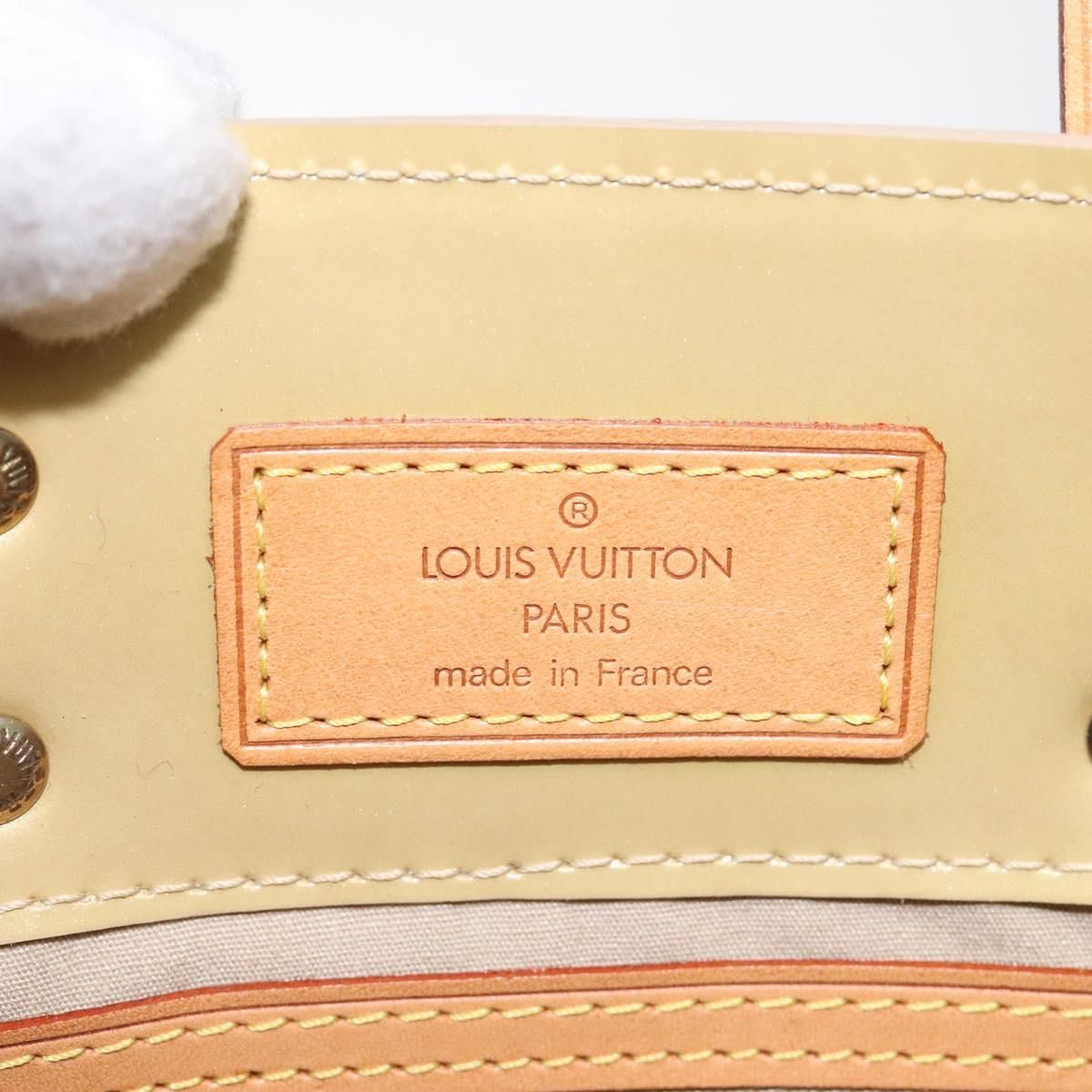 Louis Vuitton Vernis Reade Pm Hand Bag Beige M 91334 Lv Auth