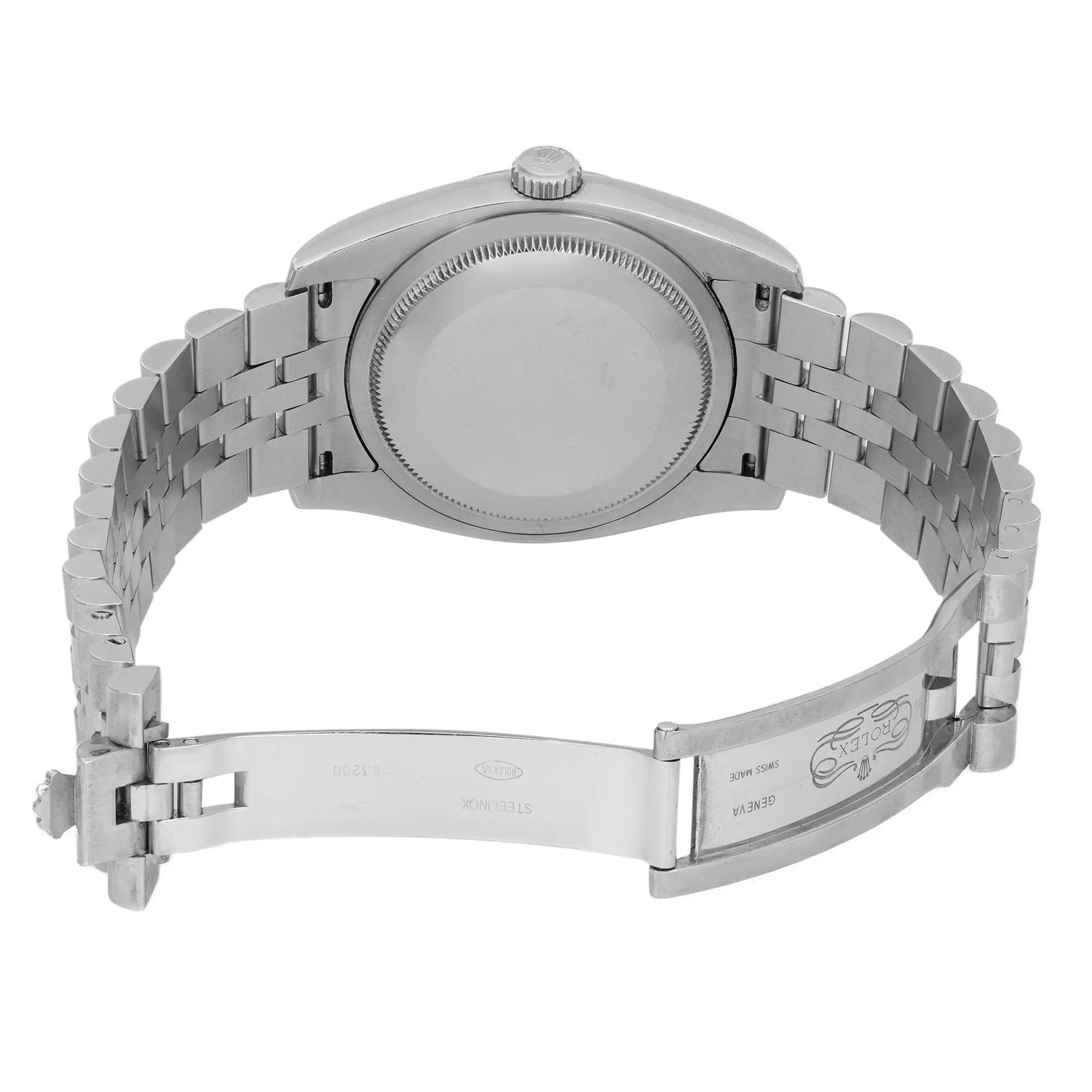 Rolex Datejust 18K White Gold Steel Blue Dial Automatic Men&