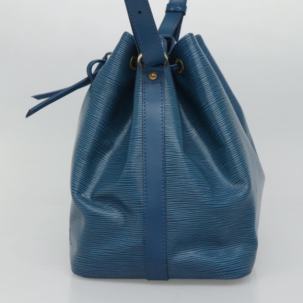 Louis Vuitton Epi Petit Noe Shoulder Bag Blue M 44105 Lv Auth