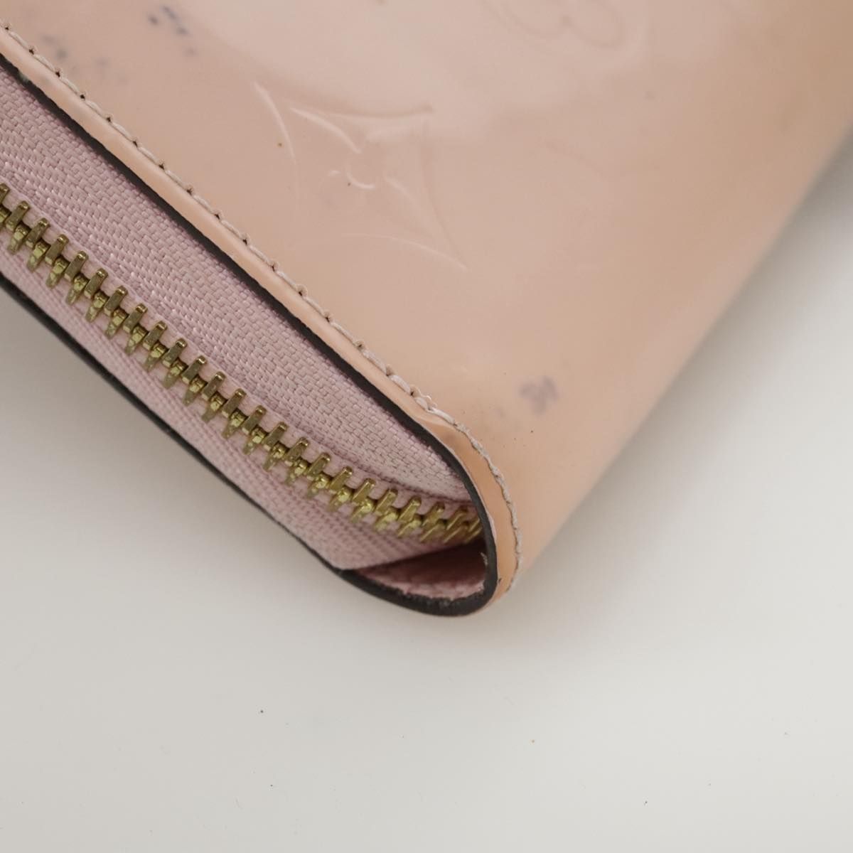 Louis Vuitton Vernis Zippy Wallet Rose Valerine M 93522 Lv Auth