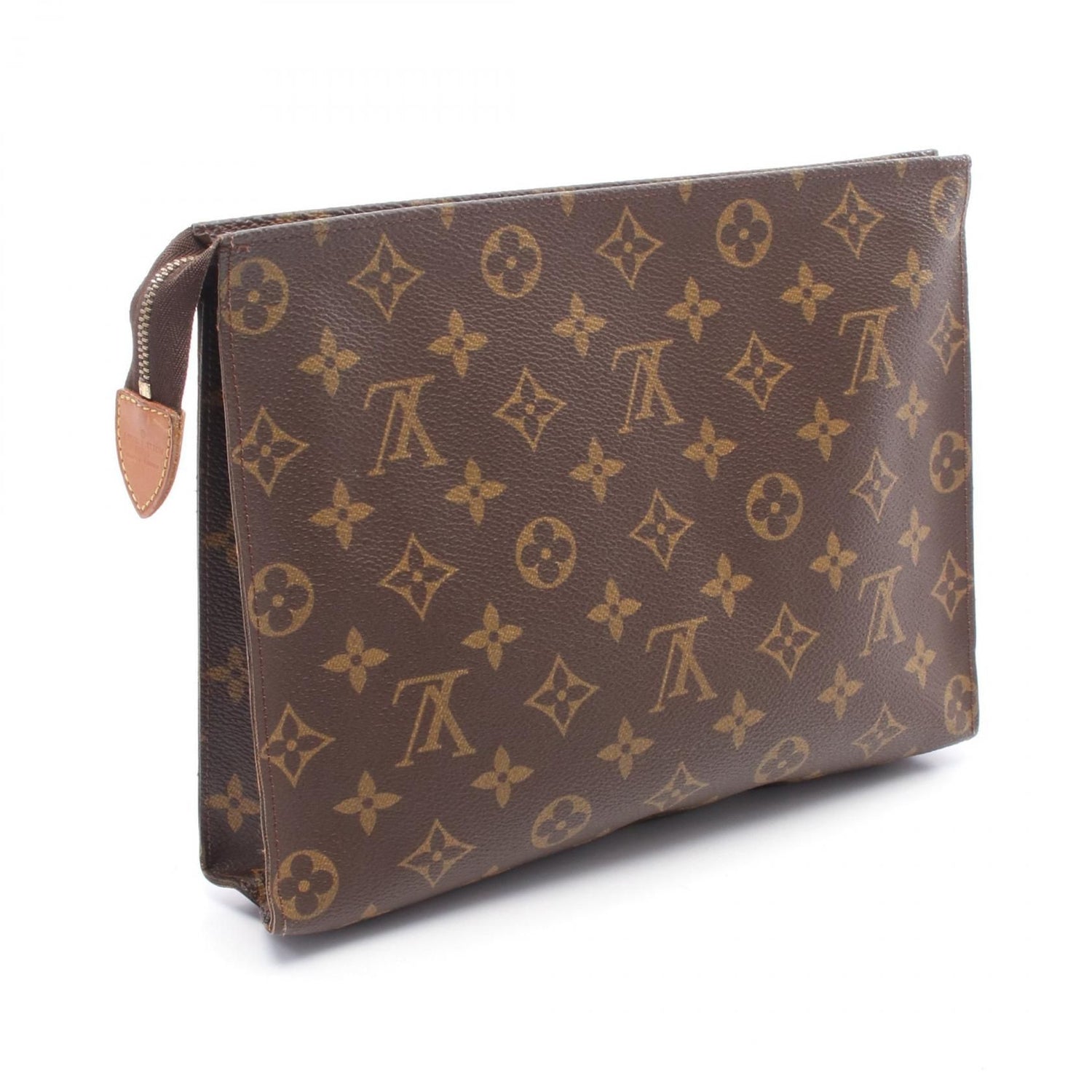 Louis Vuitton Posh Cracking Ted 26 Brown Business Bag Clutch Bag M 47542