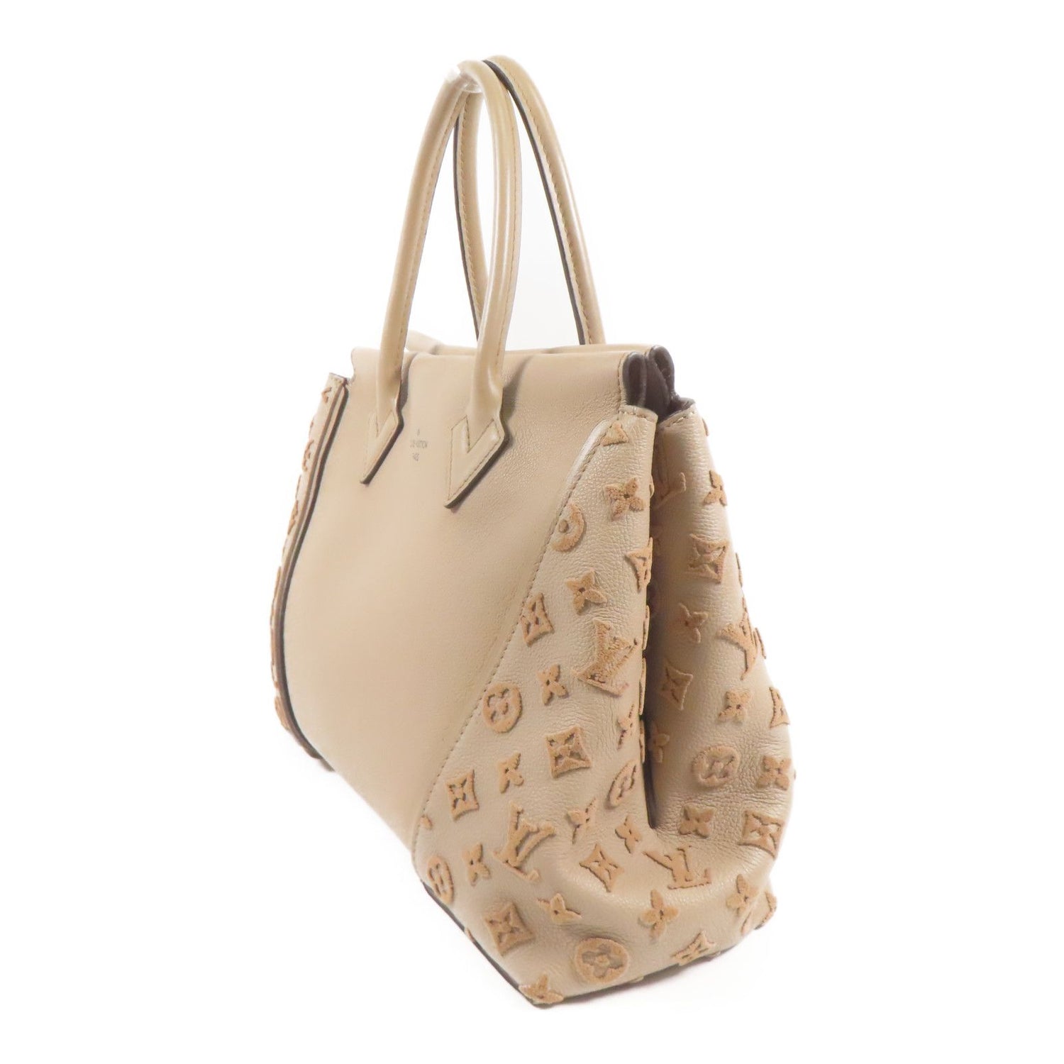 Louis Vuitton Cowhide Leather/sheep Carpet Tote W Pm Kinpaku Hand-turned Bag