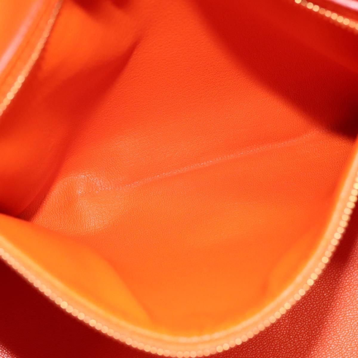 Louis Vuitton Suhari Lockit Pm Hand Bag Taurillon Leather Orange Lv Auth