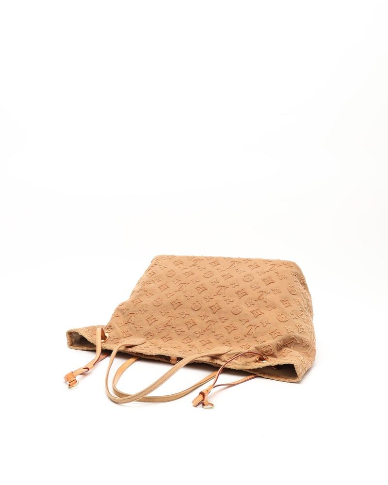 Louis Vuitton Monogram Denim Stone Neverfull MM Tote Bag