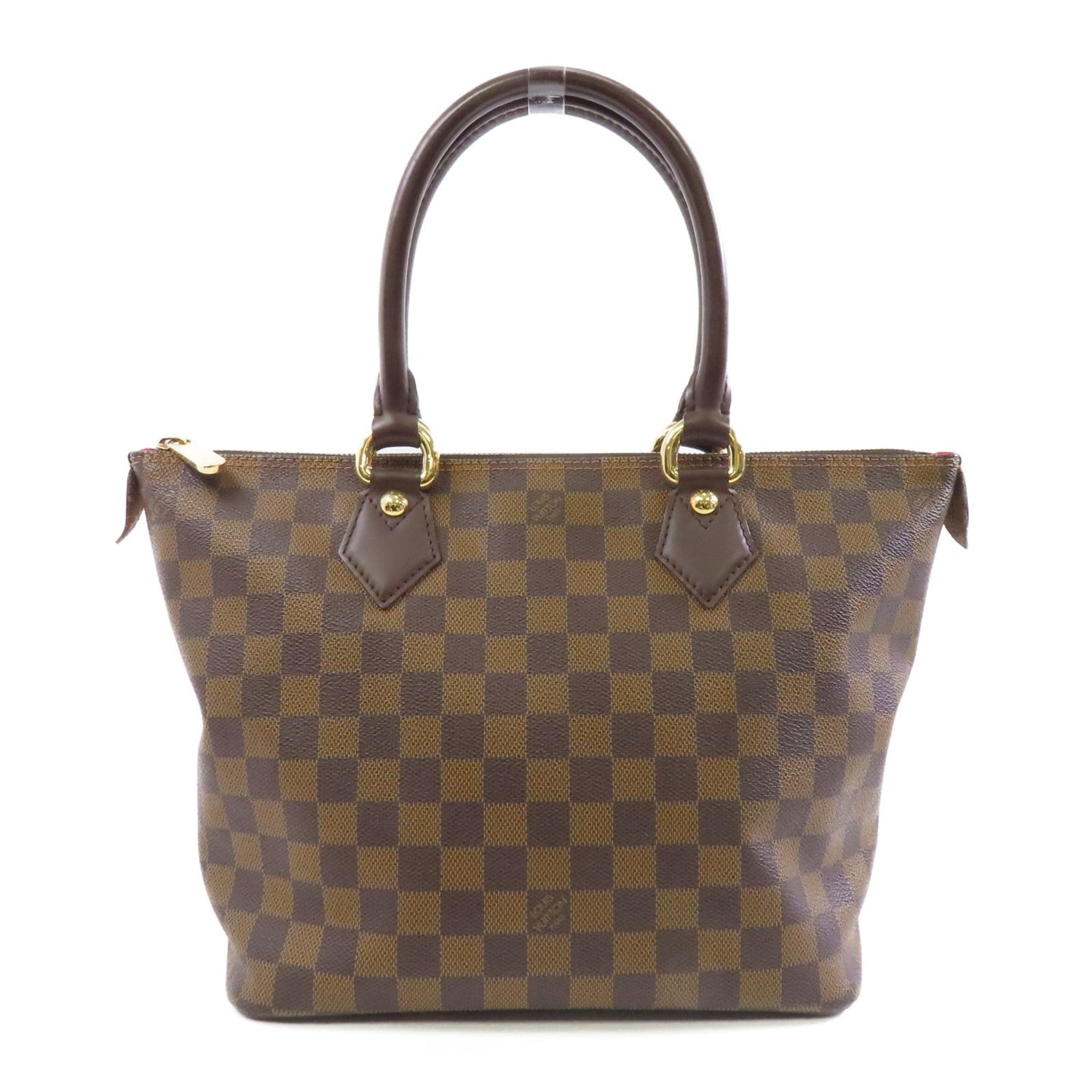 Louis Vuitton Damier Saleya Pm Gold Handbag Red Brown Handbag N 51183