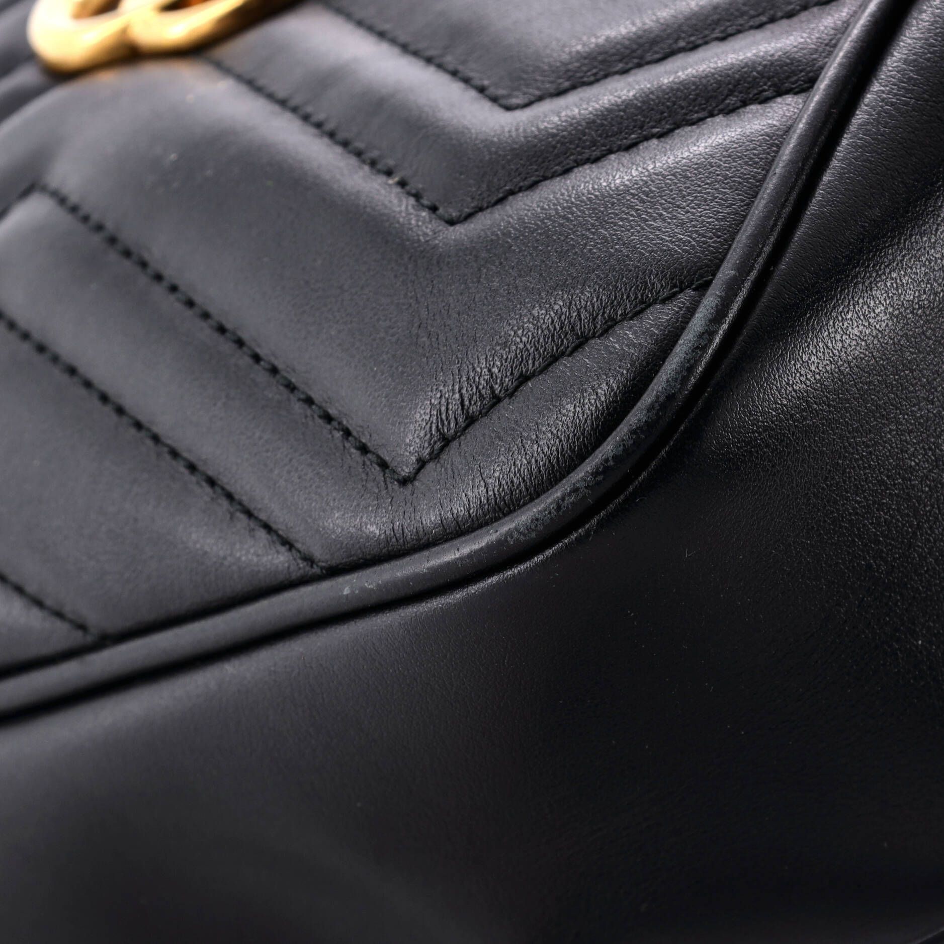 Gucci GG Marmont Shoulder Bag Matelasse Leather Mini