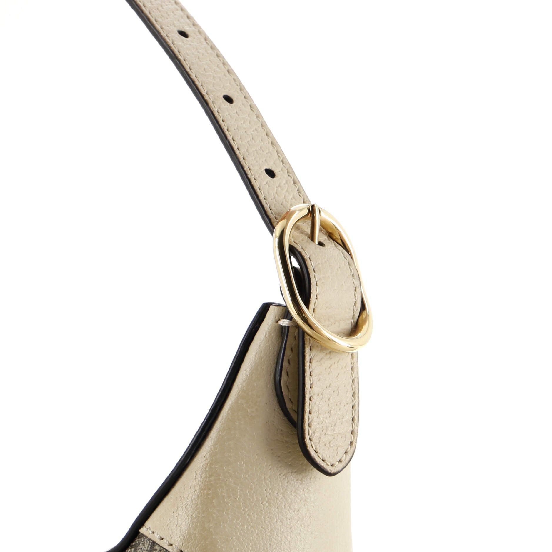 Gucci Ophidia Zip Hobo Gg Coated Canvas Mini