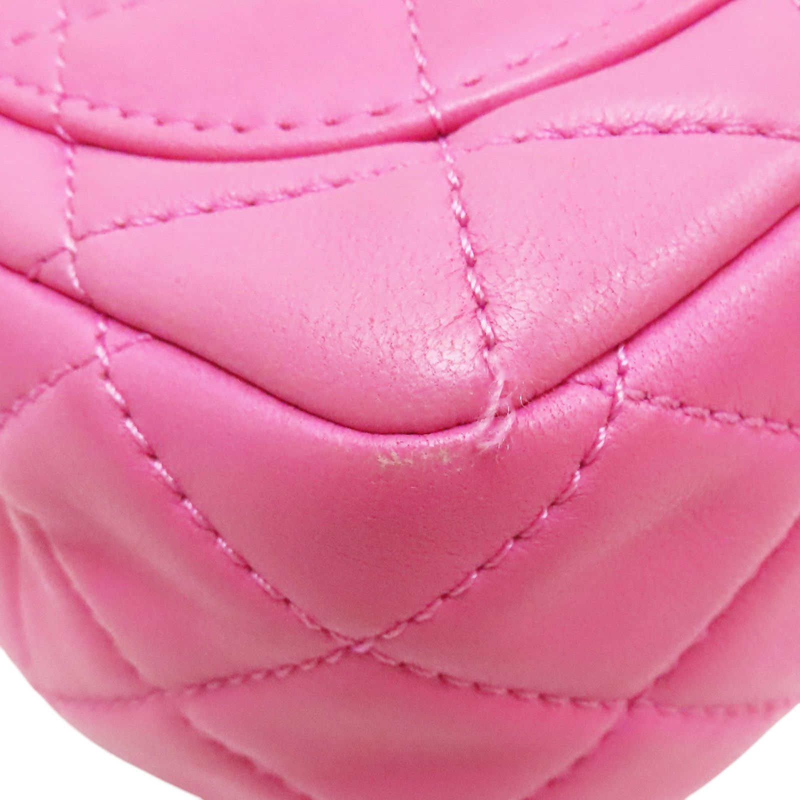 Chanel Matelasse Coco 17 Pearl Crush Shoulder Lambskin Pink Gold Metal