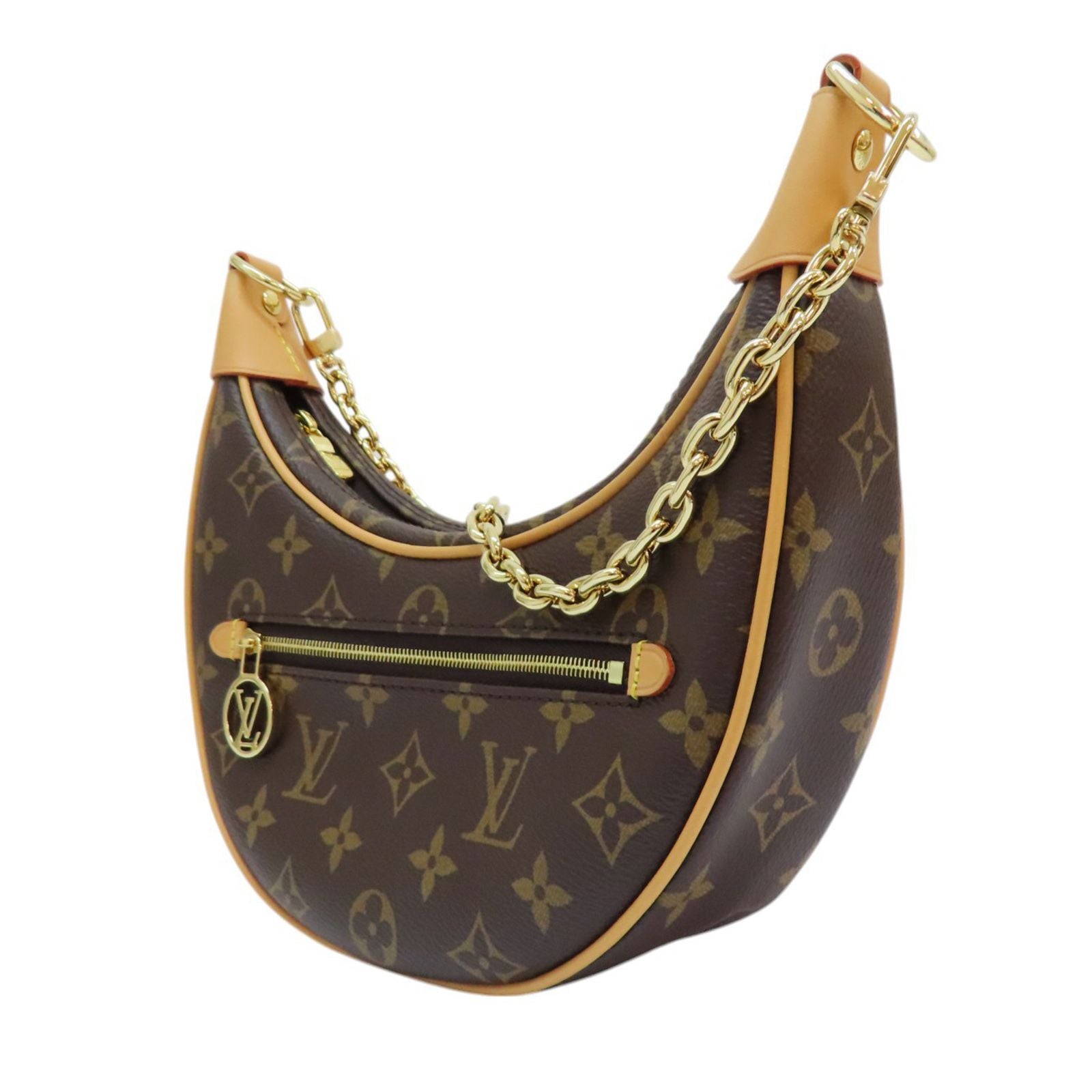 Louis Vuitton Loop Monogram Canvas Brown Shoulder Handbag M 81098