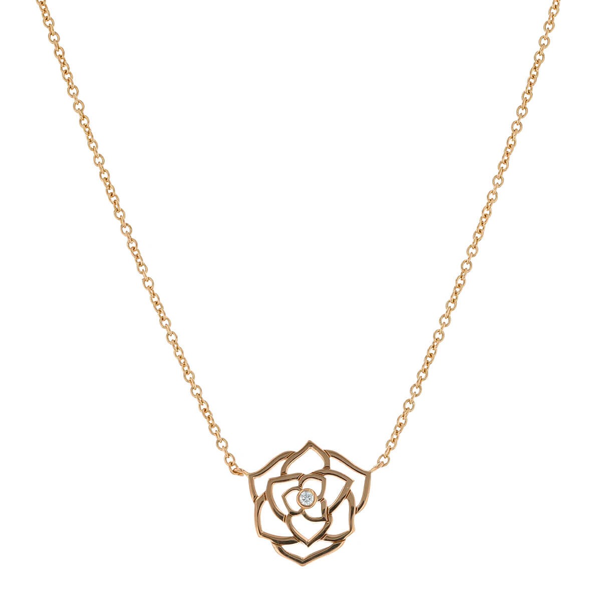 Piaget Rose diamond and gold necklace
