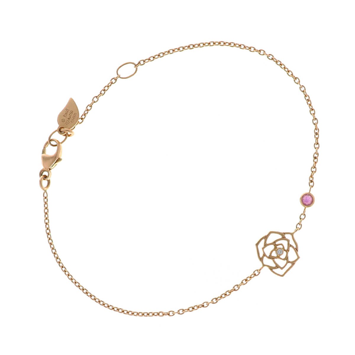 Piaget Rose gold, diamond and pink sapphire bracelet