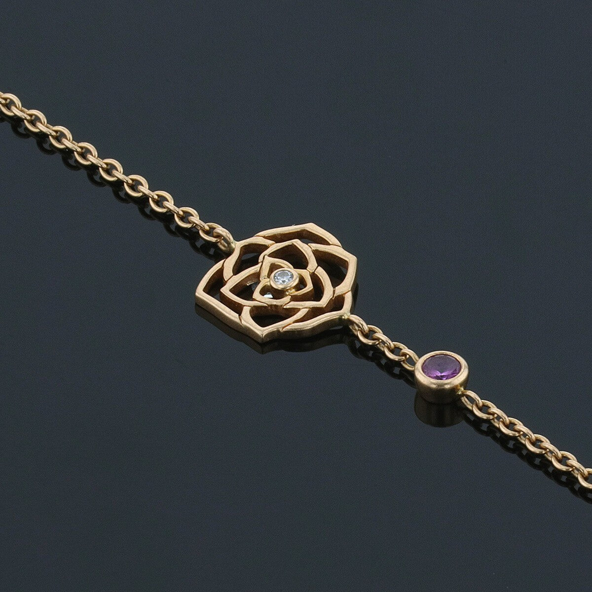 Piaget Rose gold, diamond and pink sapphire bracelet