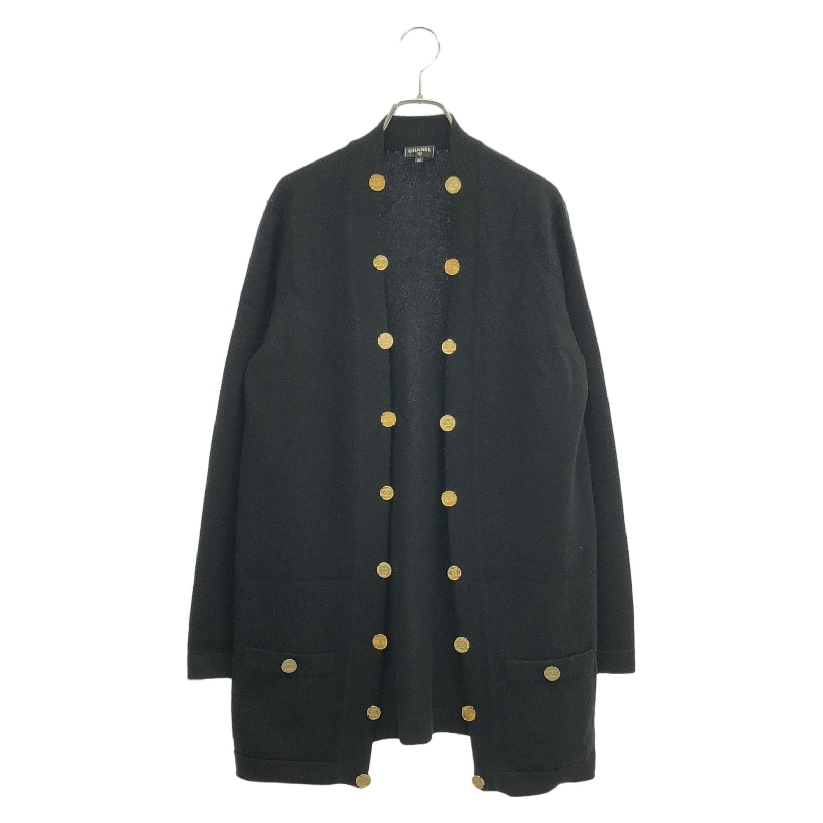 Chanel Black Cardigan Cashmere P 72463k 10397