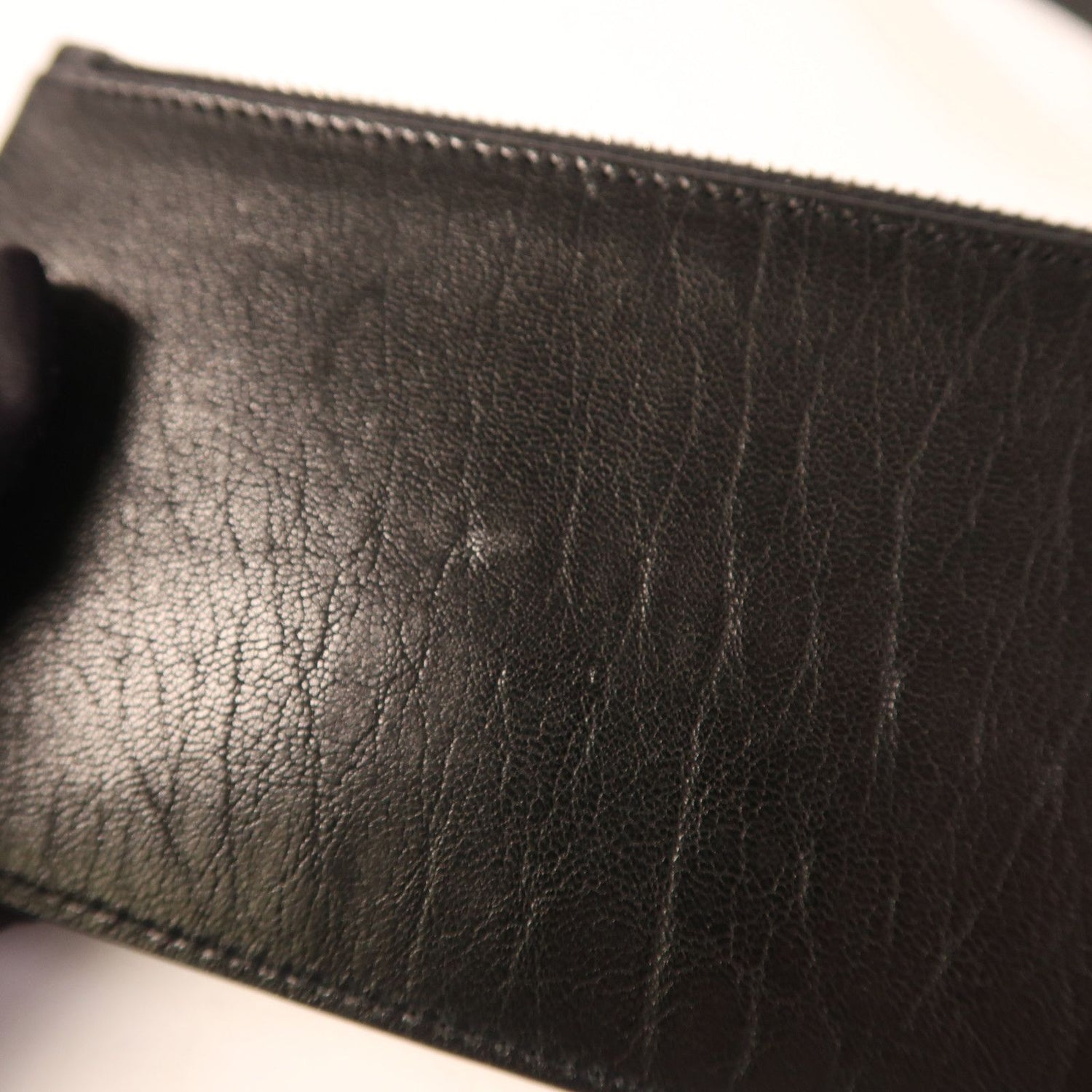Yves Saint Laurent Cowhide Leather Sac De Jeur Silver Shoulder Bag Black Calfskin (cowhide) 480583