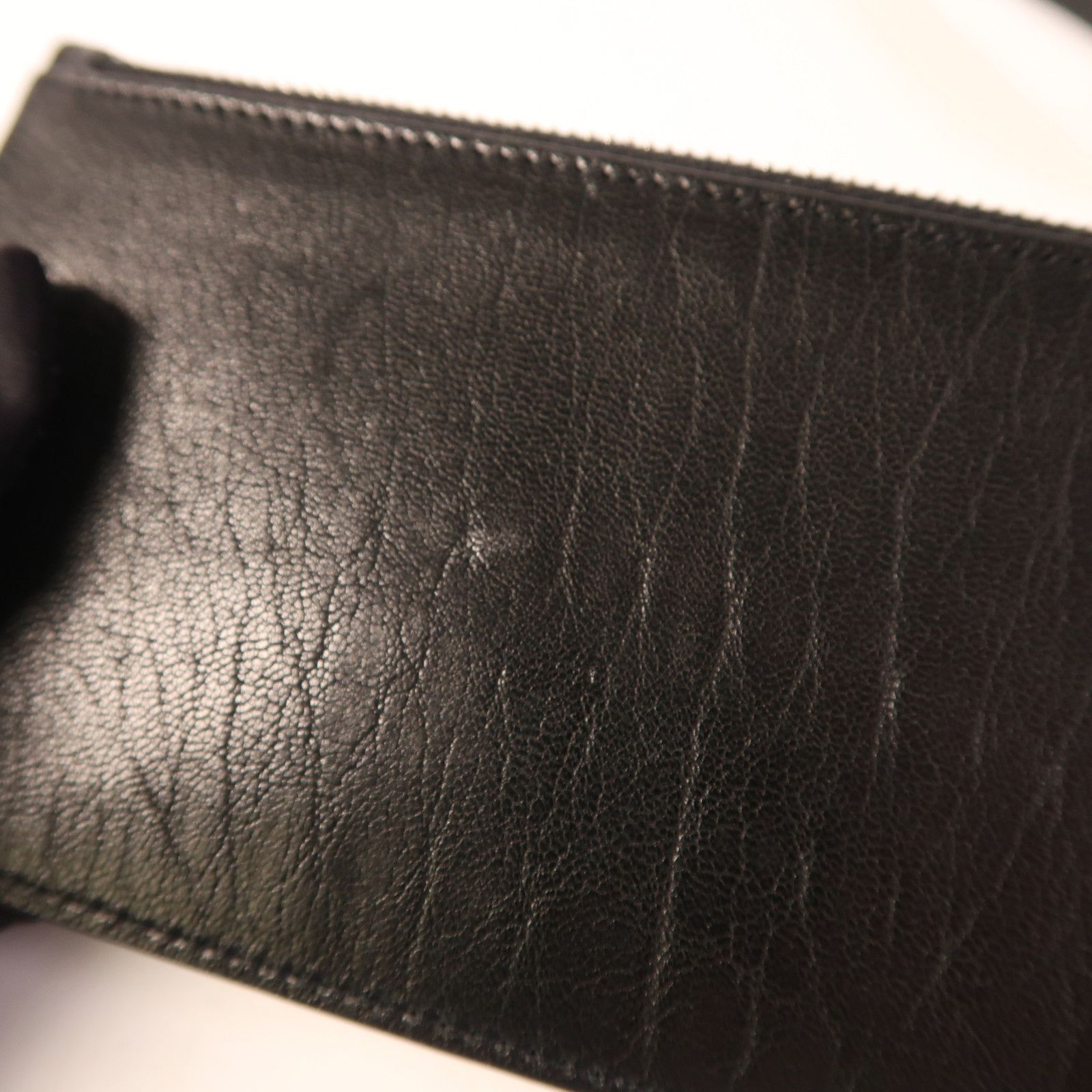 Yves Saint Laurent Cowhide Leather Sac De Jeur Silver Shoulder Bag Black Calfskin (cowhide) 480583