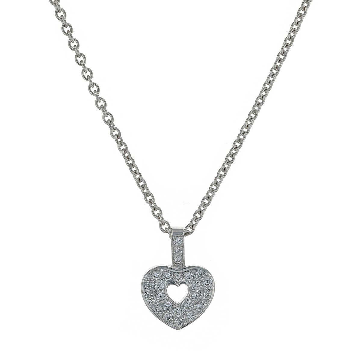Poiray diamonds and gold pendant