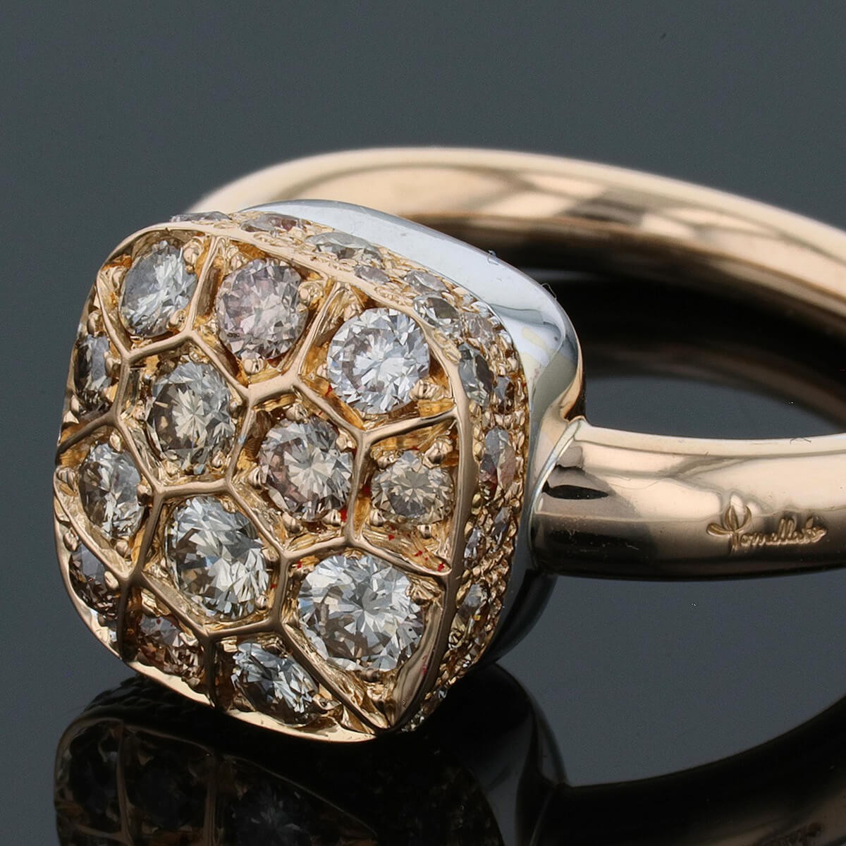 Pomellato Nudo diamonds and gold ring